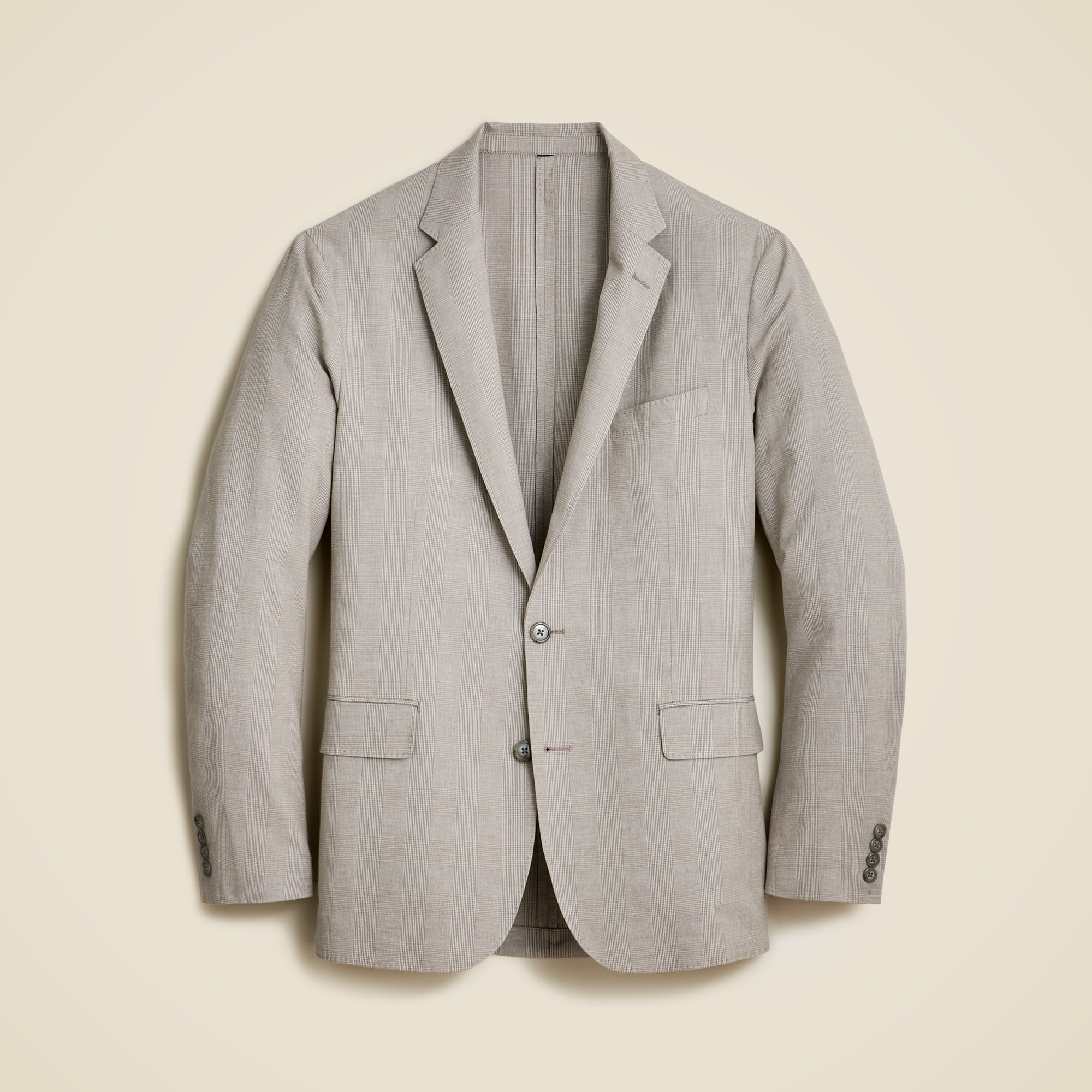  Ludlow Slim-fit unstructured suit jacket in Irish cotton-linen blend