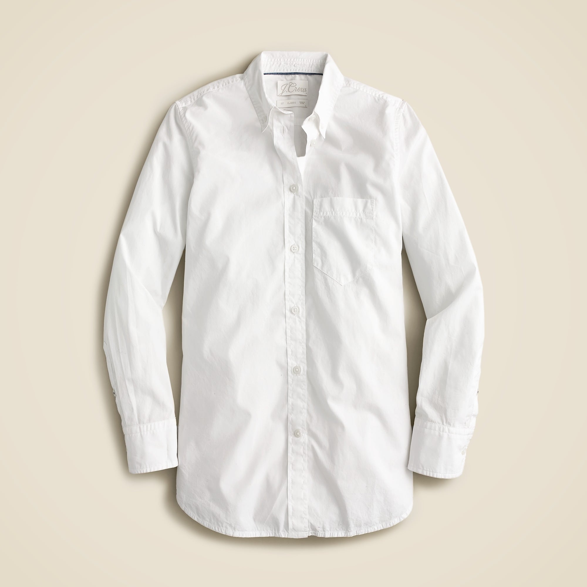  Tall classic-fit washed cotton poplin shirt