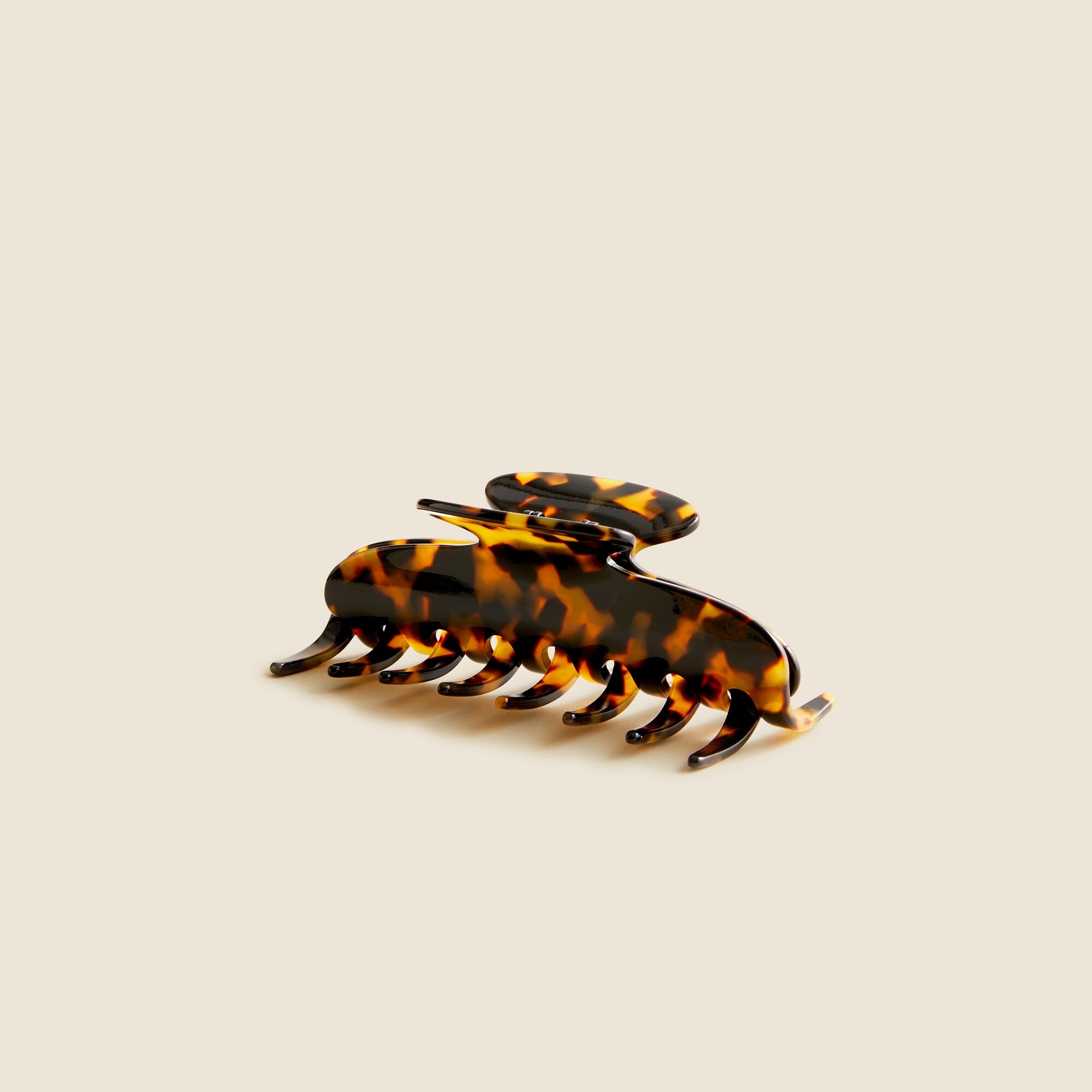 womens Large claw hair clip in tortoise