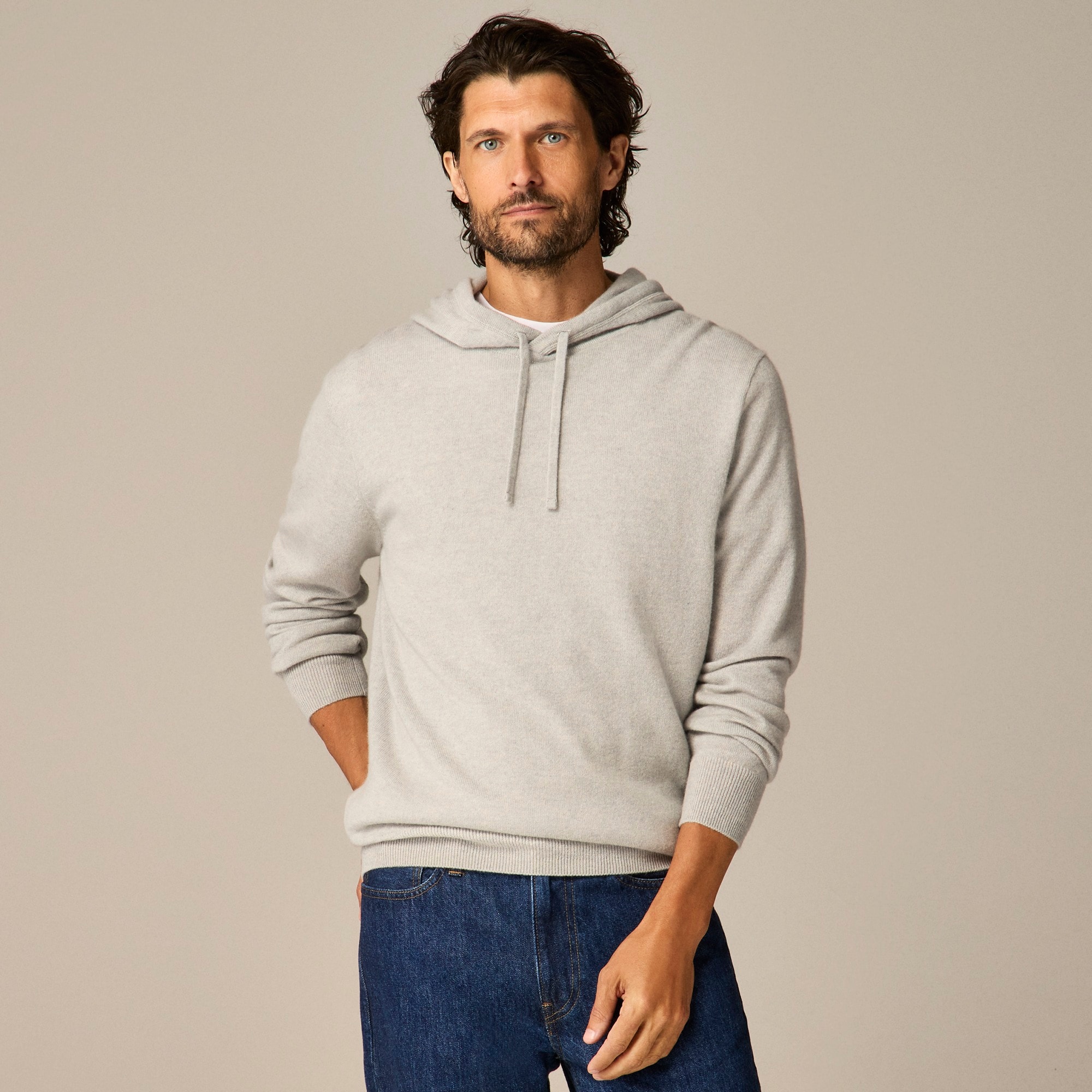 mens Cashmere hoodie