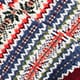 Lambswool-blend Fair Isle socks BLUE AND RED MULTI