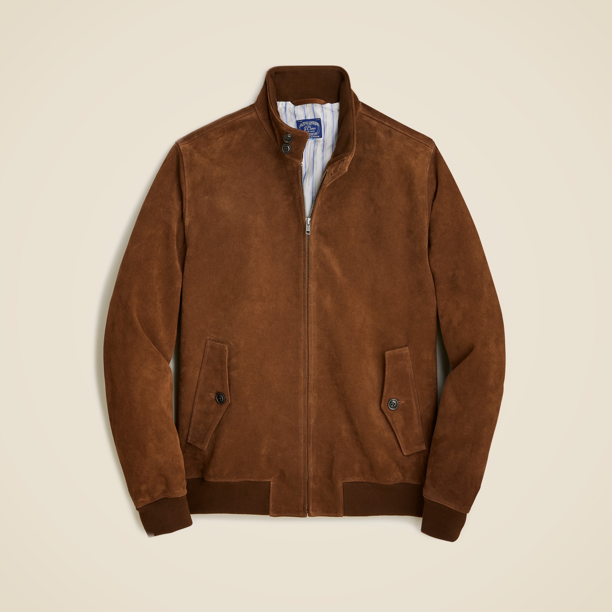 Harrington jacket in Italian suede