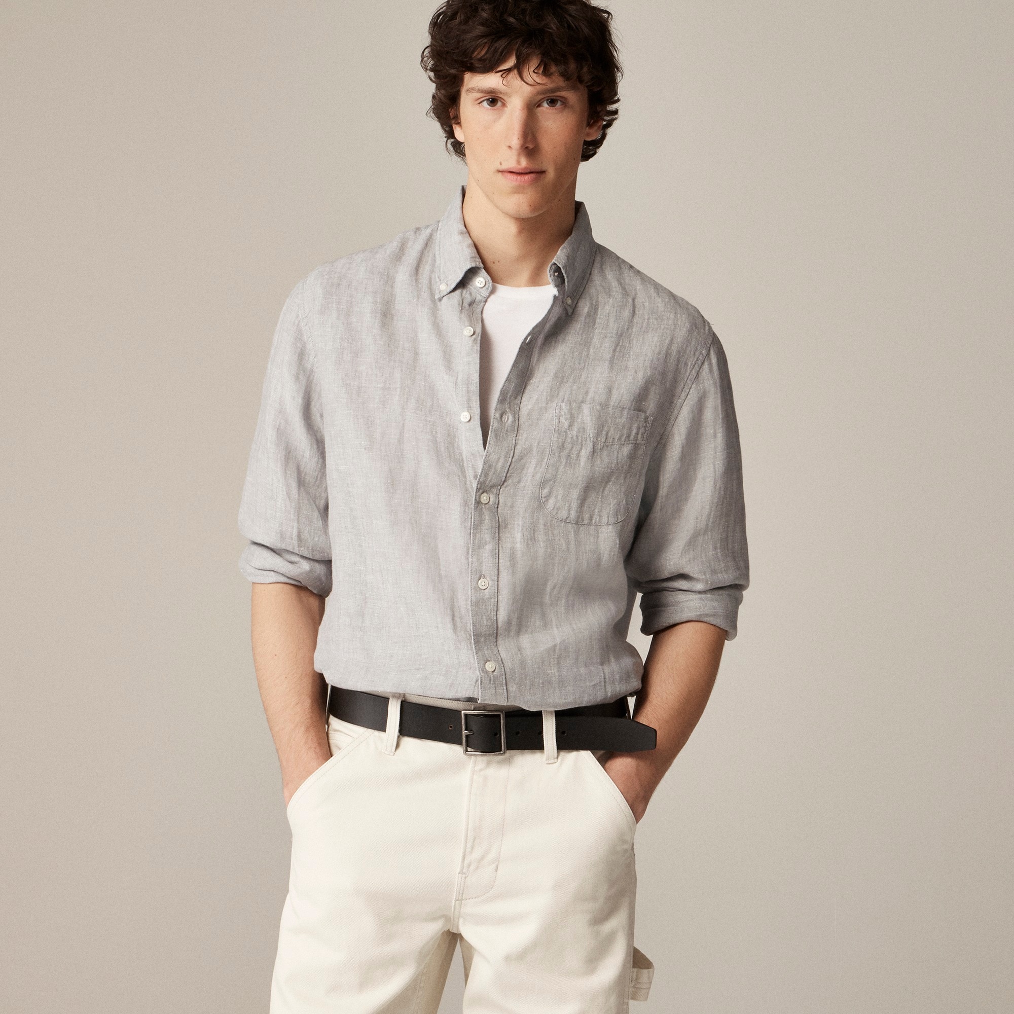 mens Baird McNutt Irish linen shirt