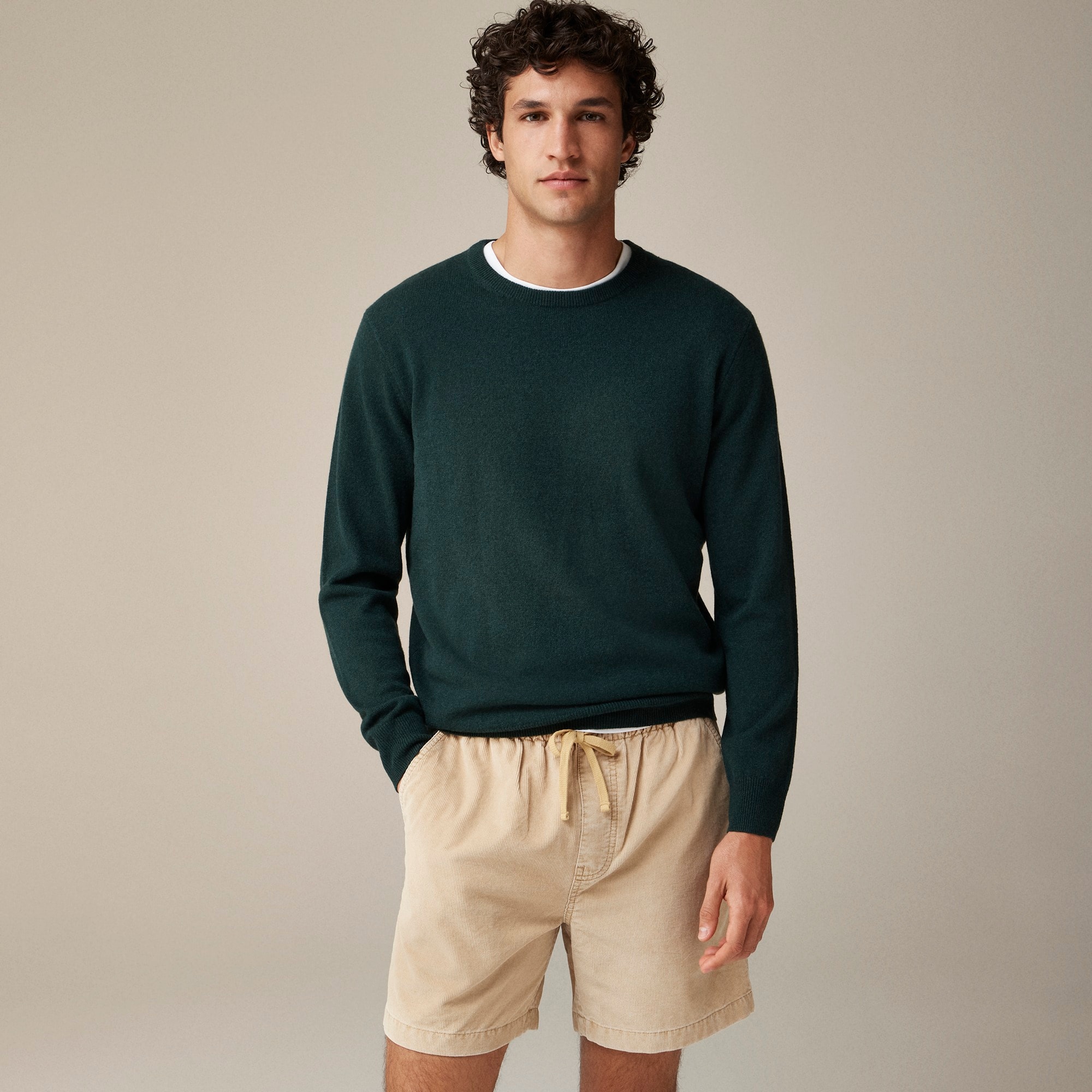 mens Tall cashmere crewneck sweater