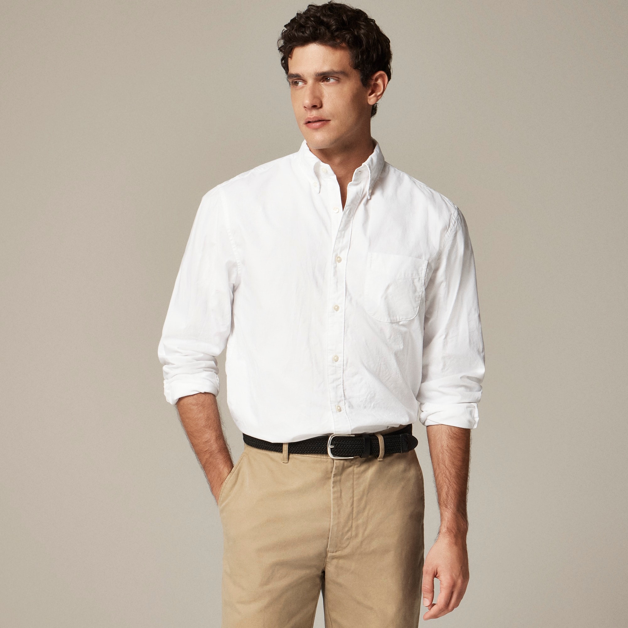 j.crew: broken-in organic cotton oxford shirt for men