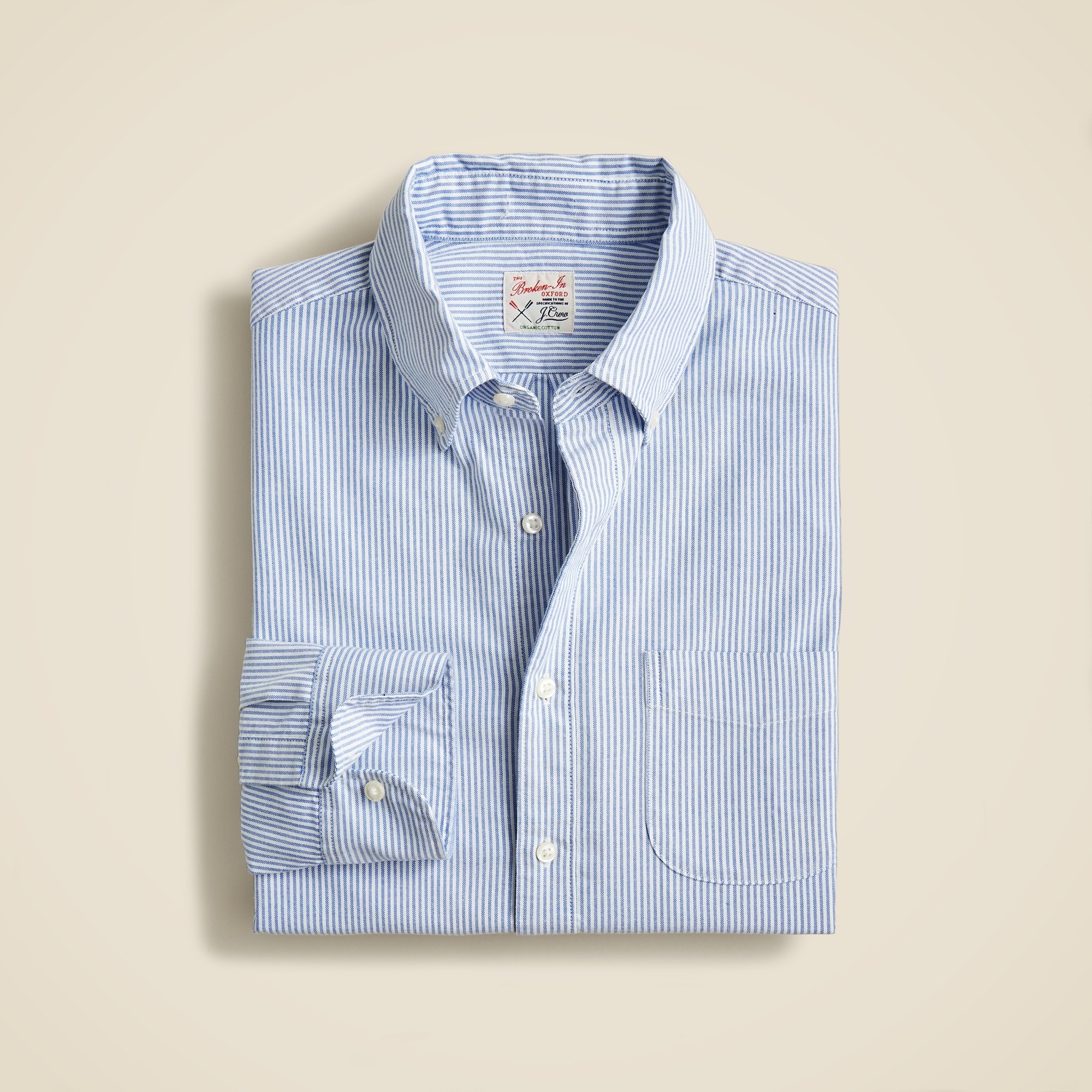 mens Broken-in organic cotton oxford shirt