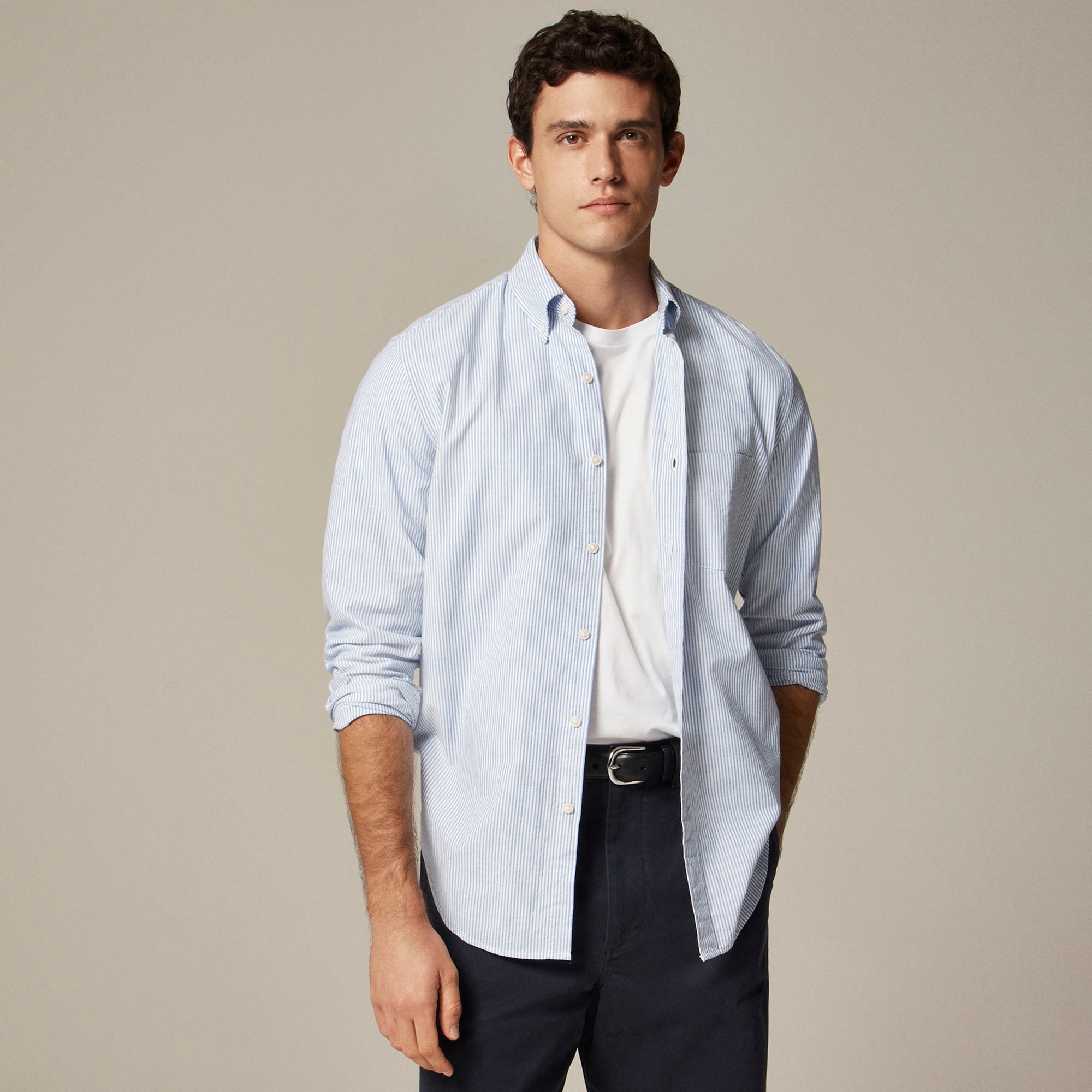 mens Broken-in organic cotton oxford shirt