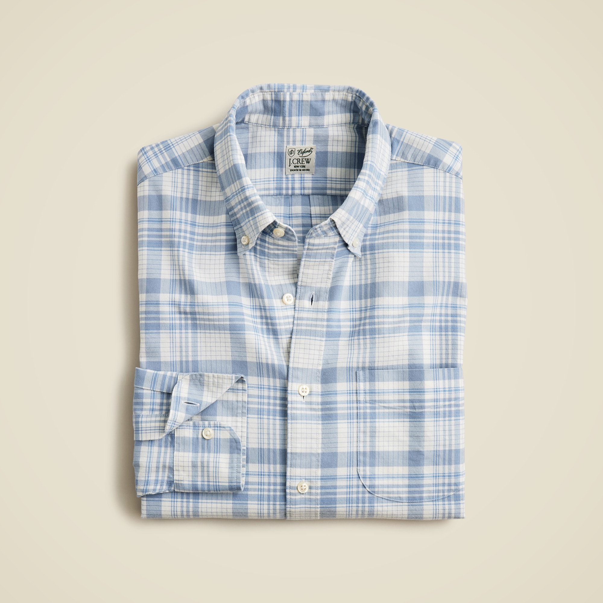 mens Broken-in organic cotton oxford shirt