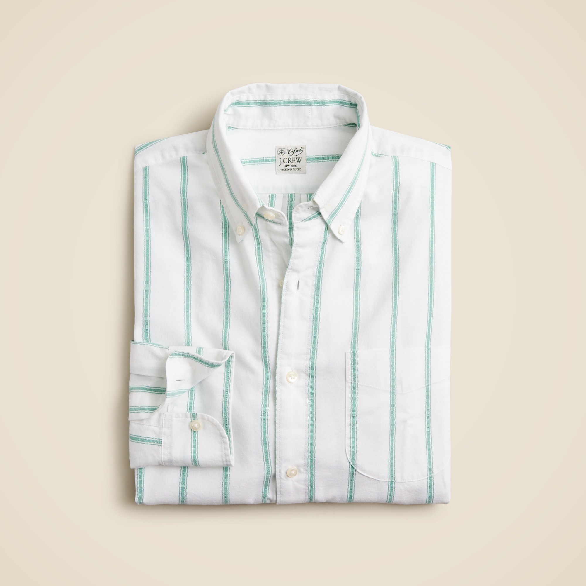 mens Slim Broken-in organic cotton oxford shirt