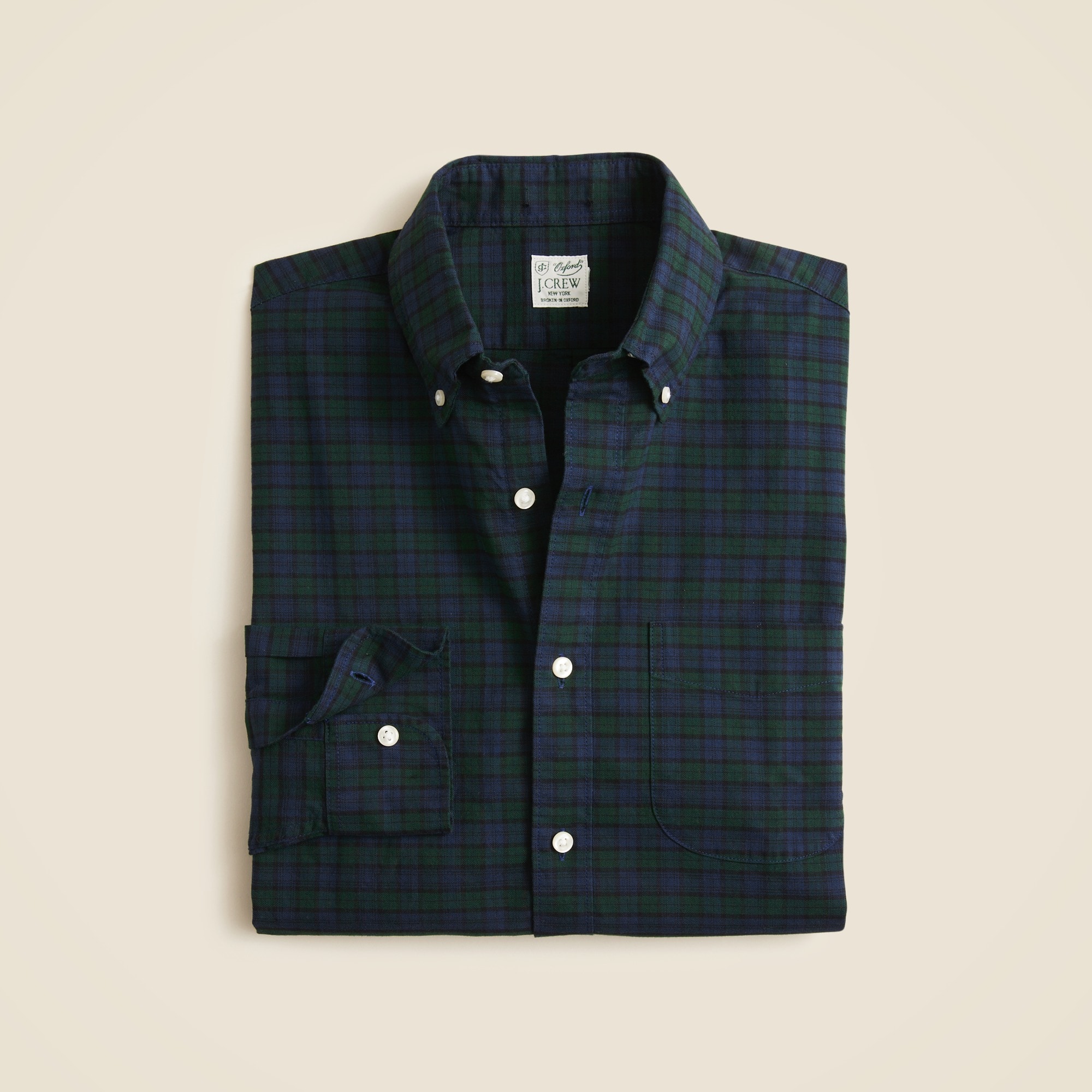 Broken-in organic cotton oxford shirt