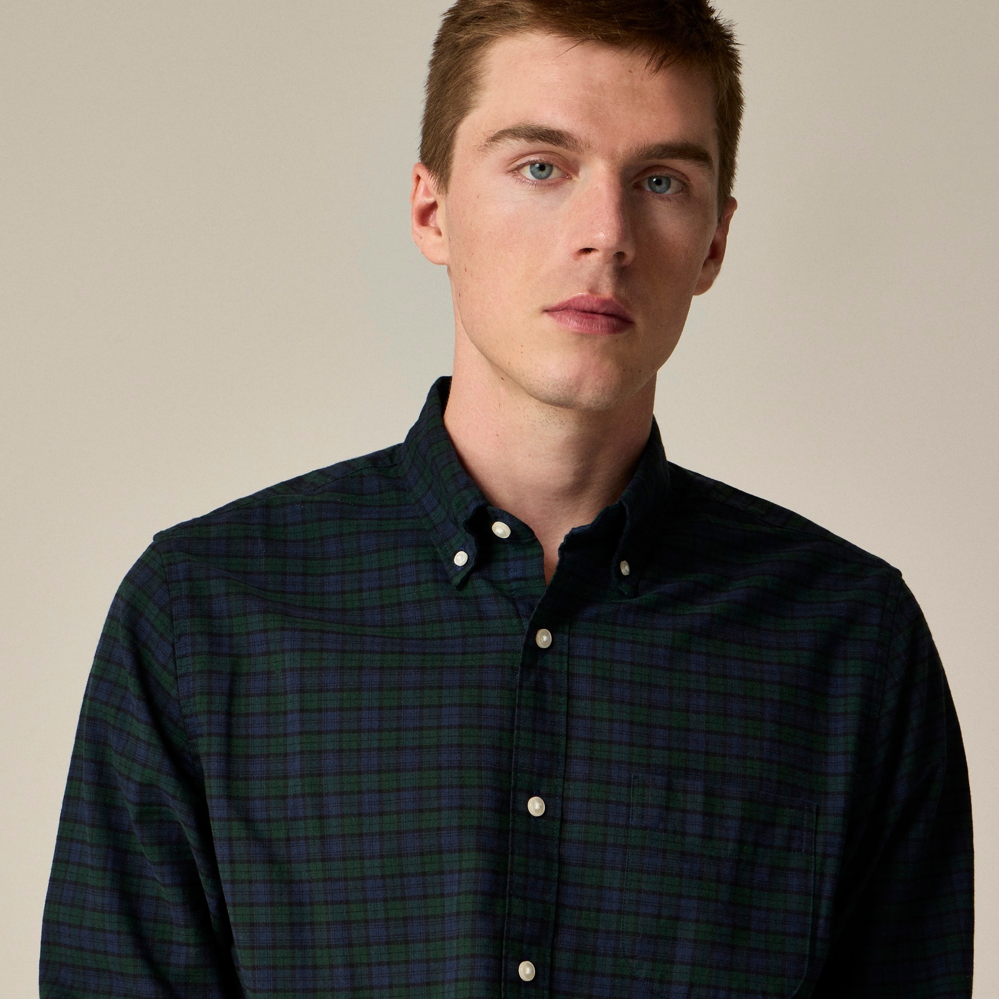 Broken-in organic cotton oxford shirt