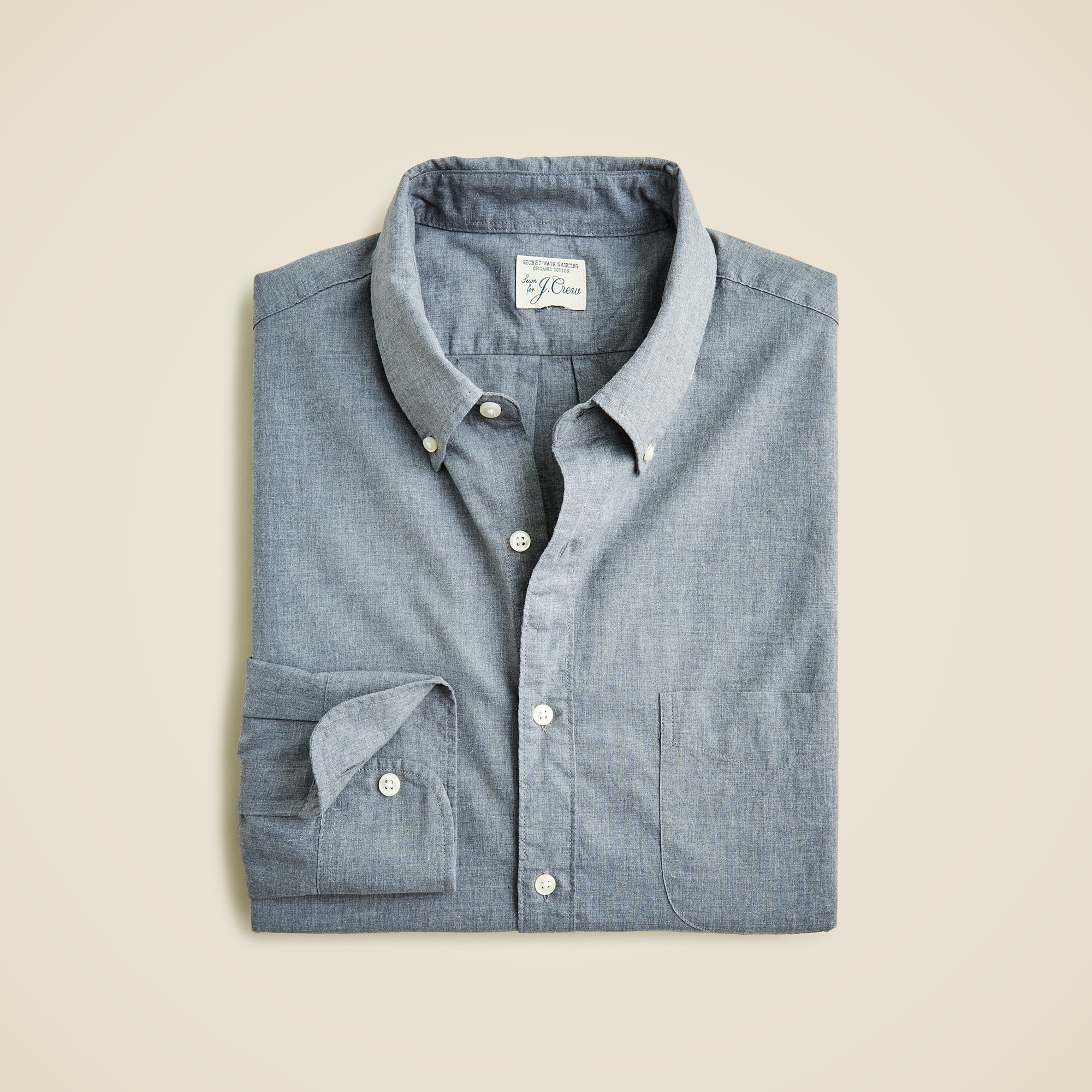  Secret Wash organic cotton poplin shirt