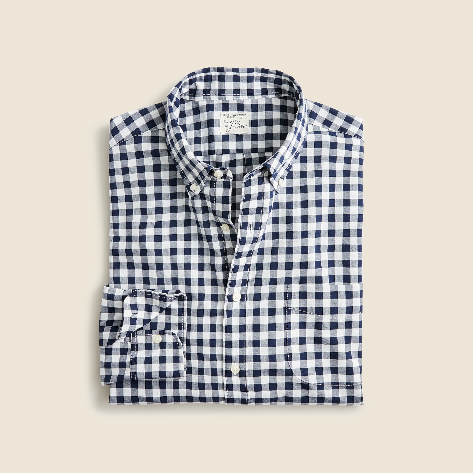 mens Secret Wash organic cotton poplin shirt