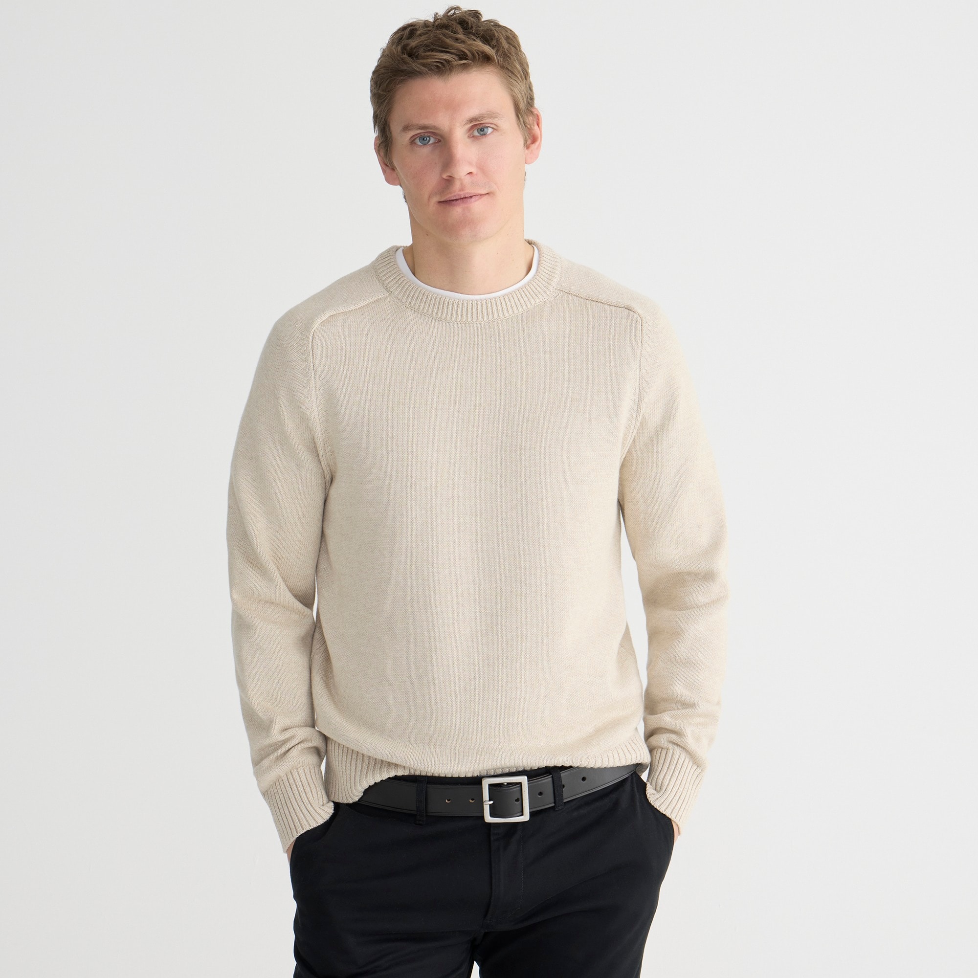 mens Heritage cotton crewneck sweater