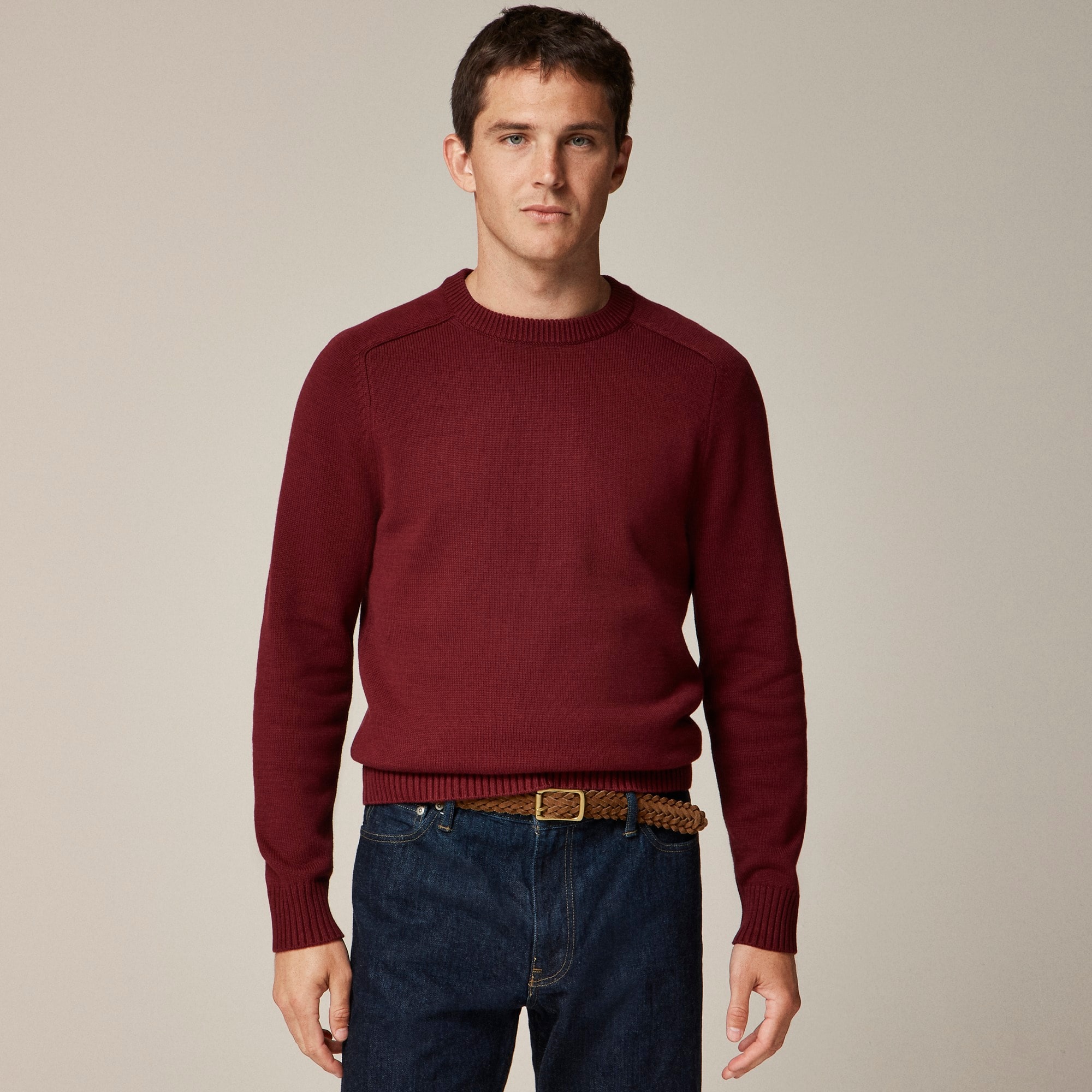 mens Heritage cotton crewneck sweater