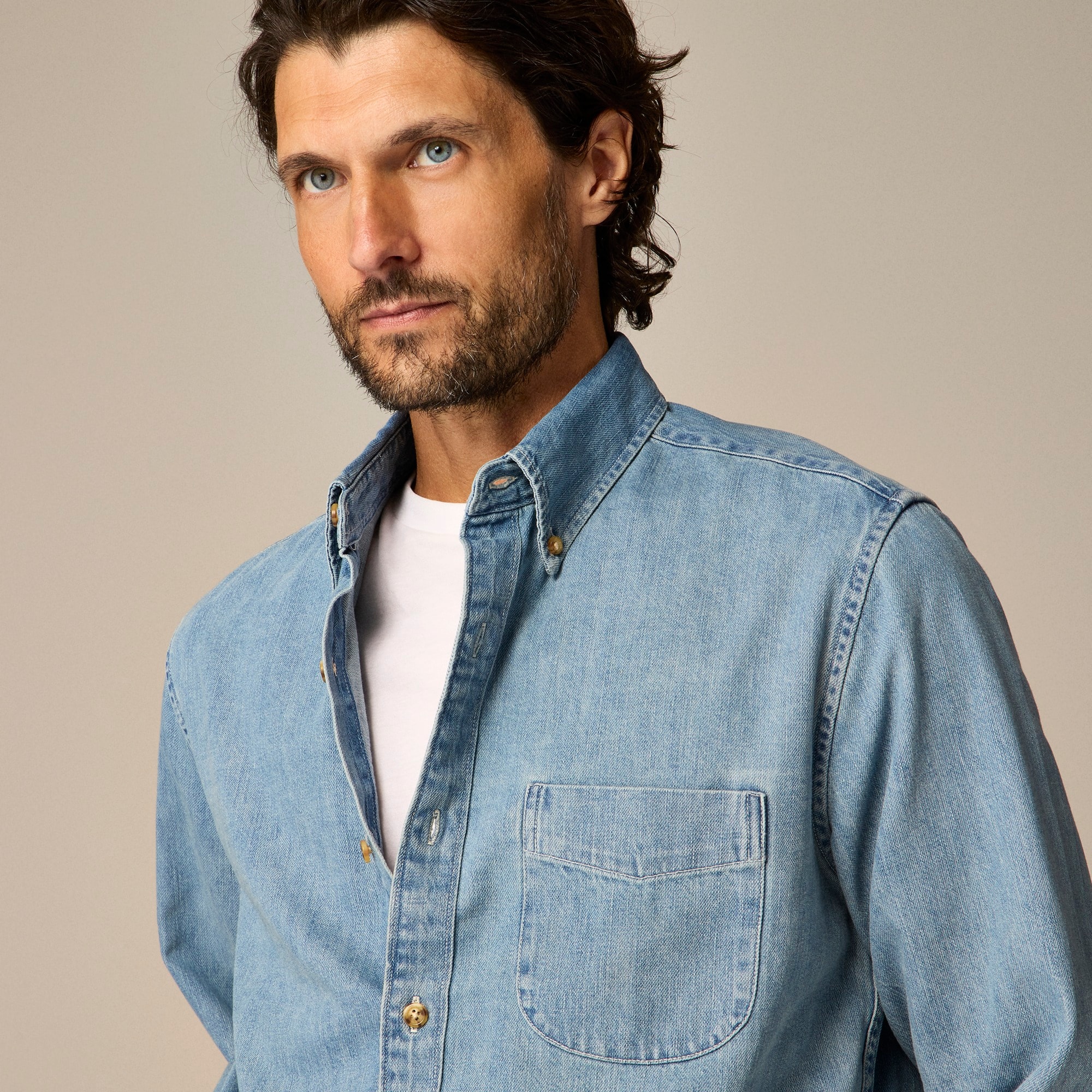 Midweight denim workshirt