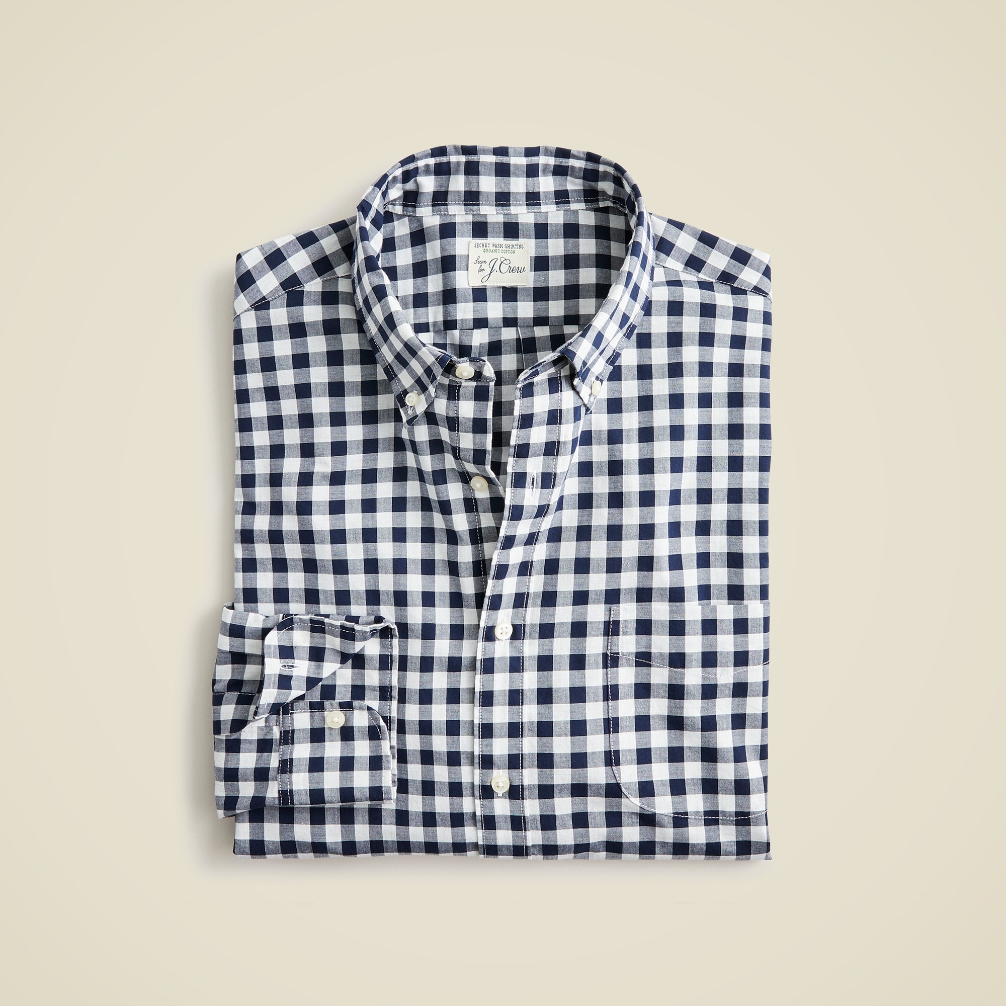 mens Secret Wash cotton poplin shirt