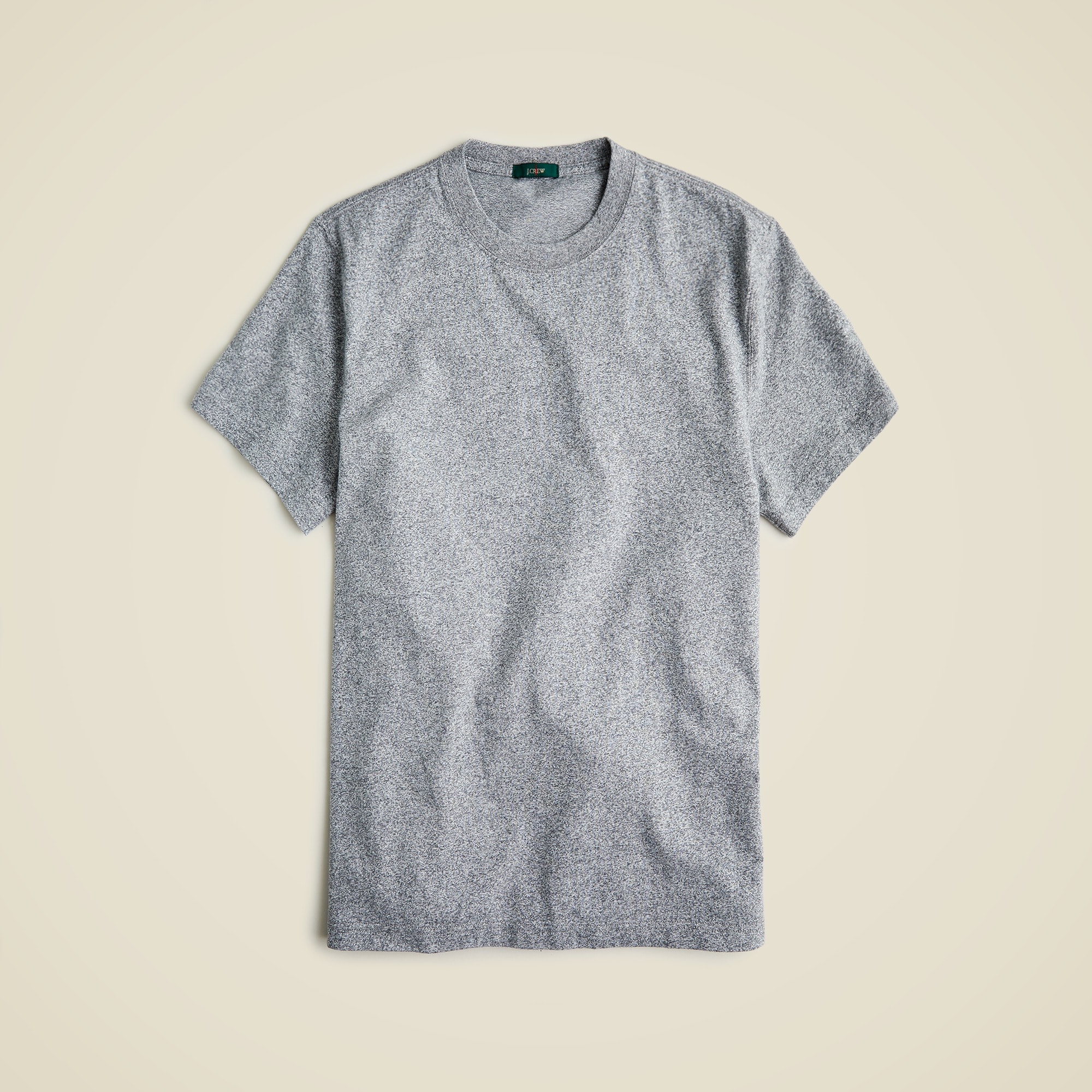 Relaxed premium-weight cotton no-pocket T-shirt