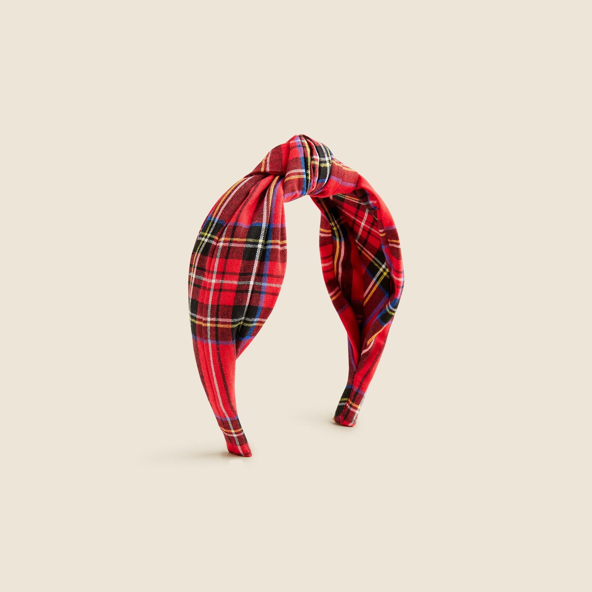 womens Tartan knot headband