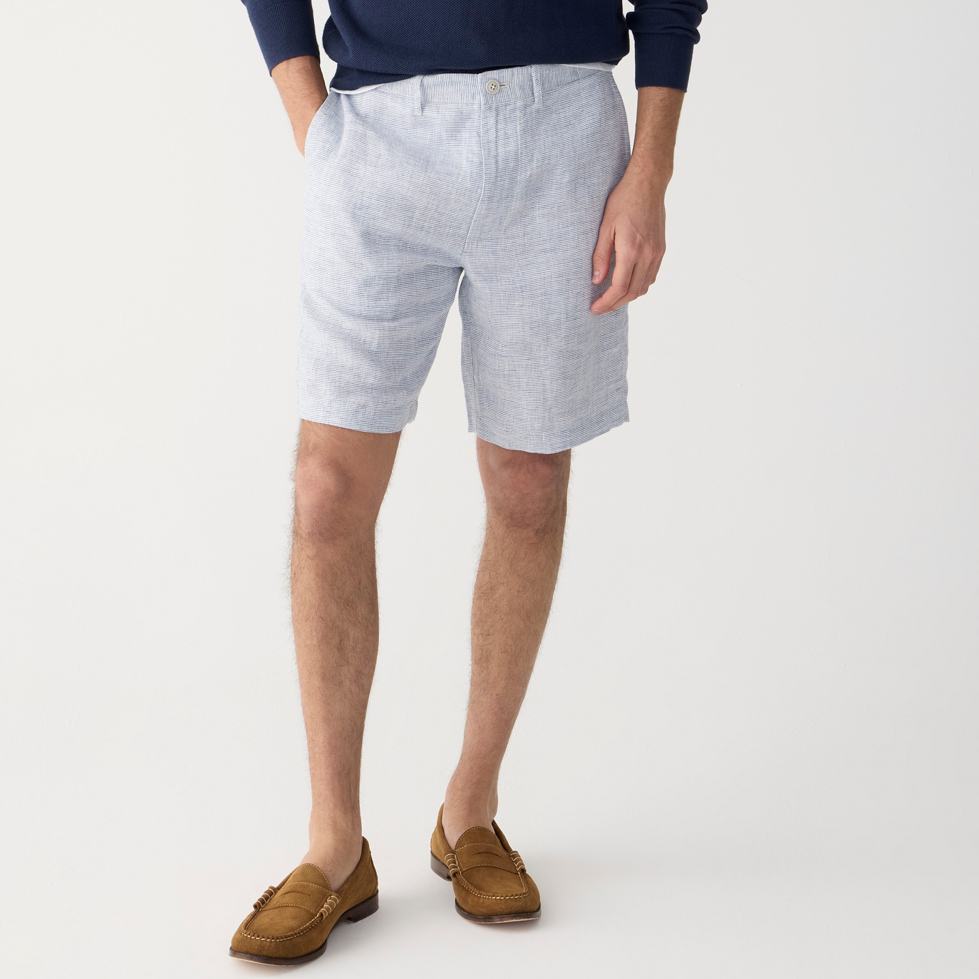 mens 9&quot; linen short