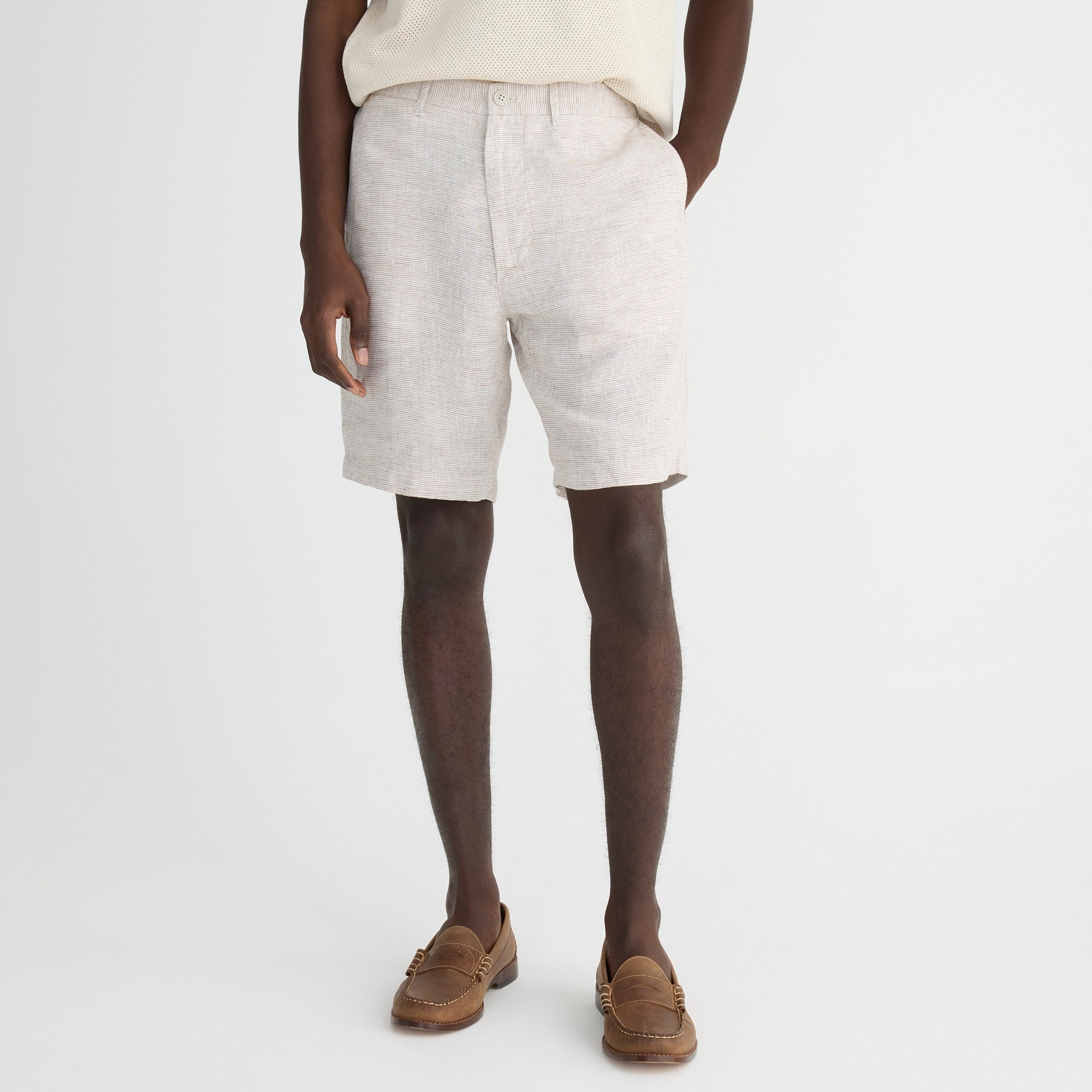 mens 9&quot; linen short