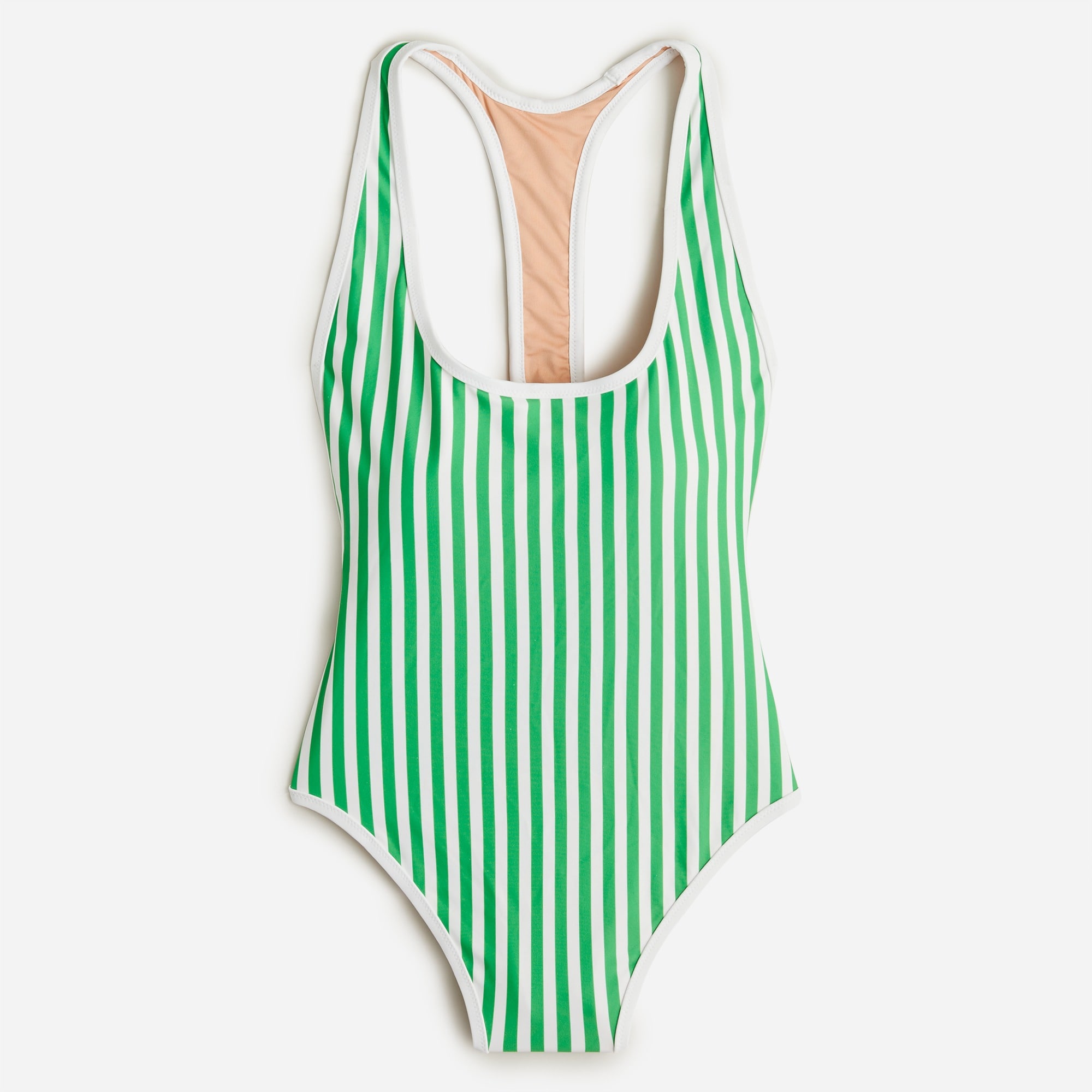  Racerback one-piece swimsuit in stripe