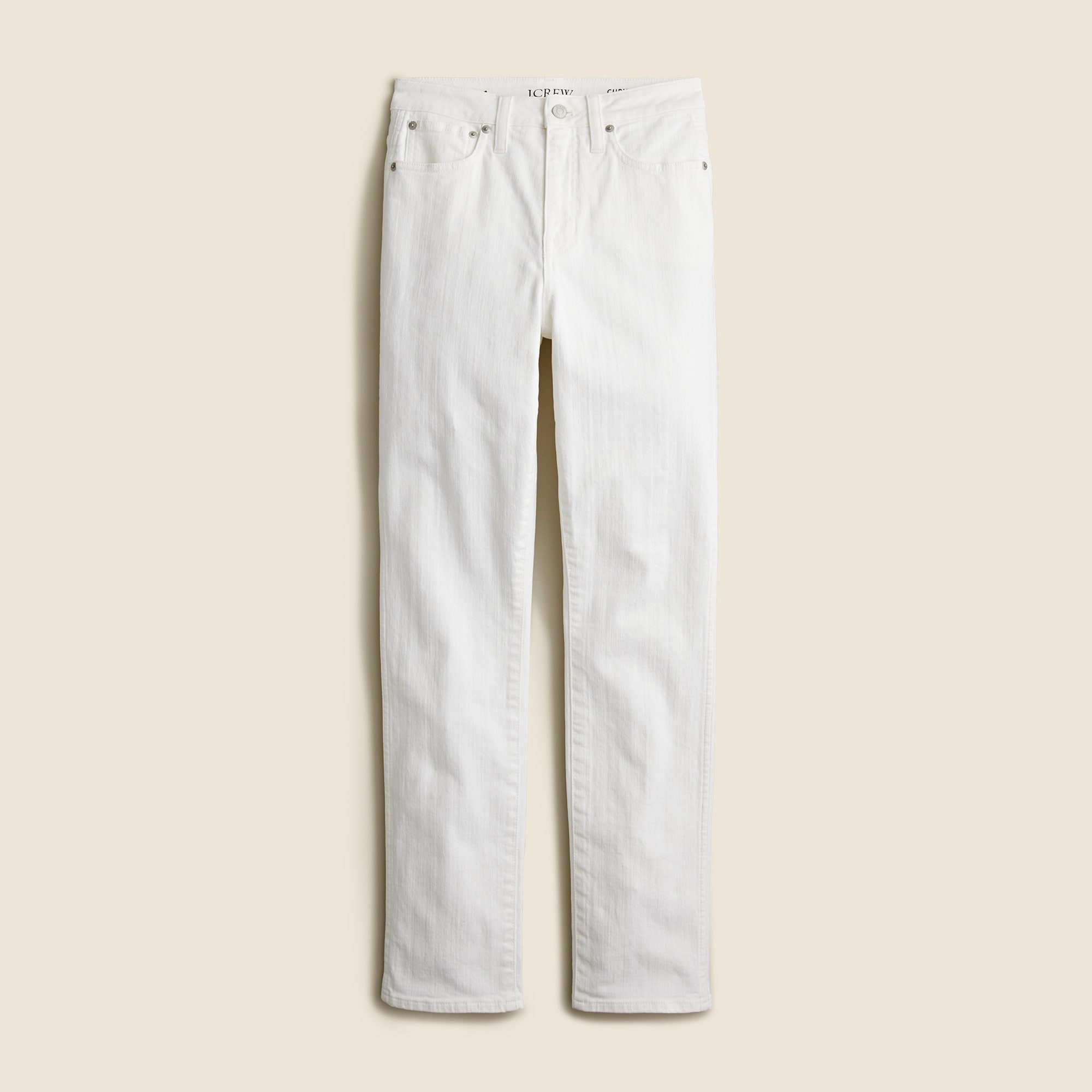  Curvy vintage slim-straight jean in white wash