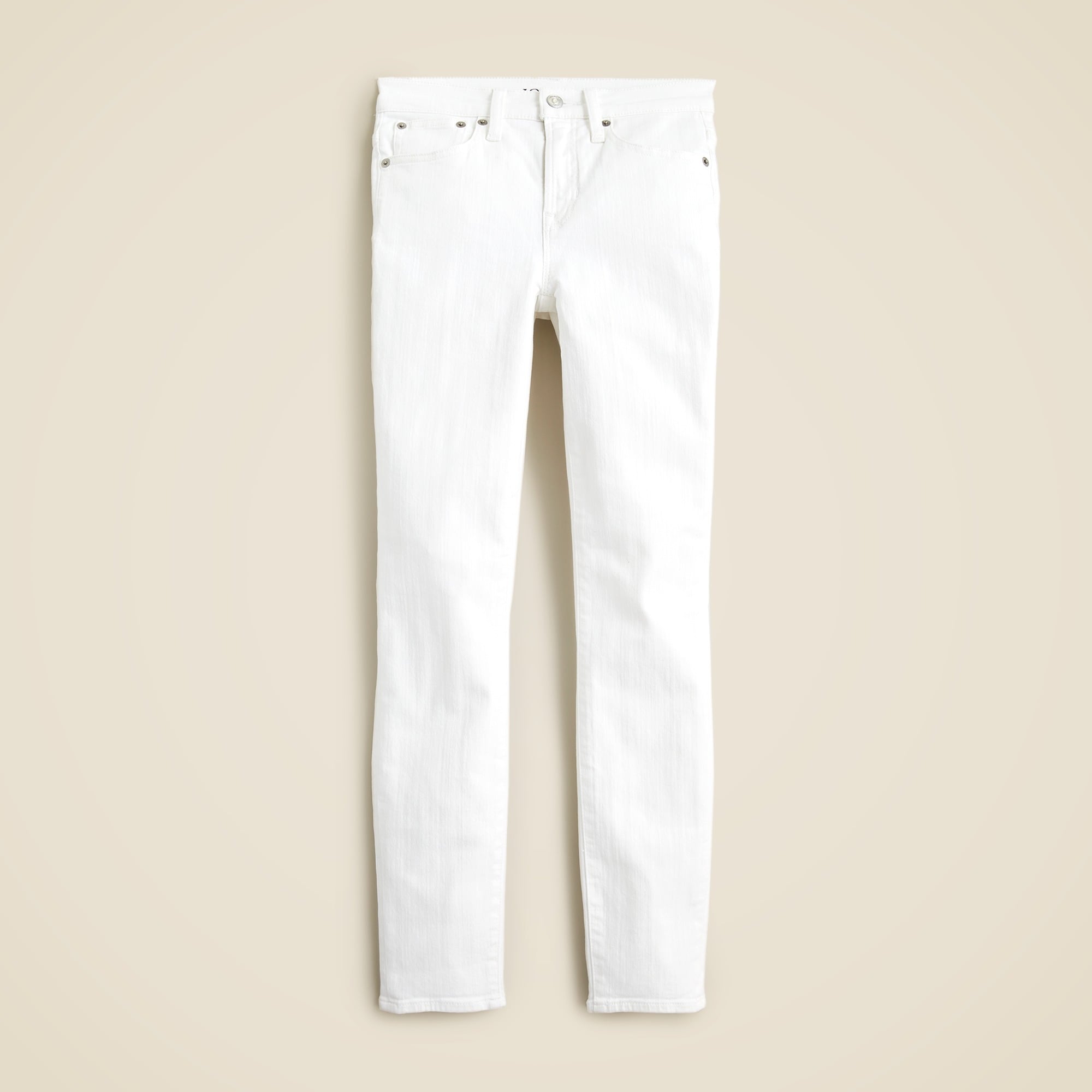  9&quot; toothpick jean in white wash