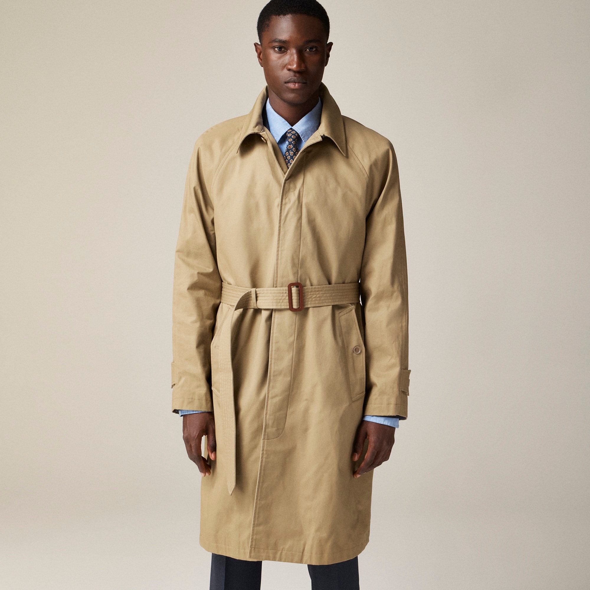 Ludlow trench coat in water-resistant cotton