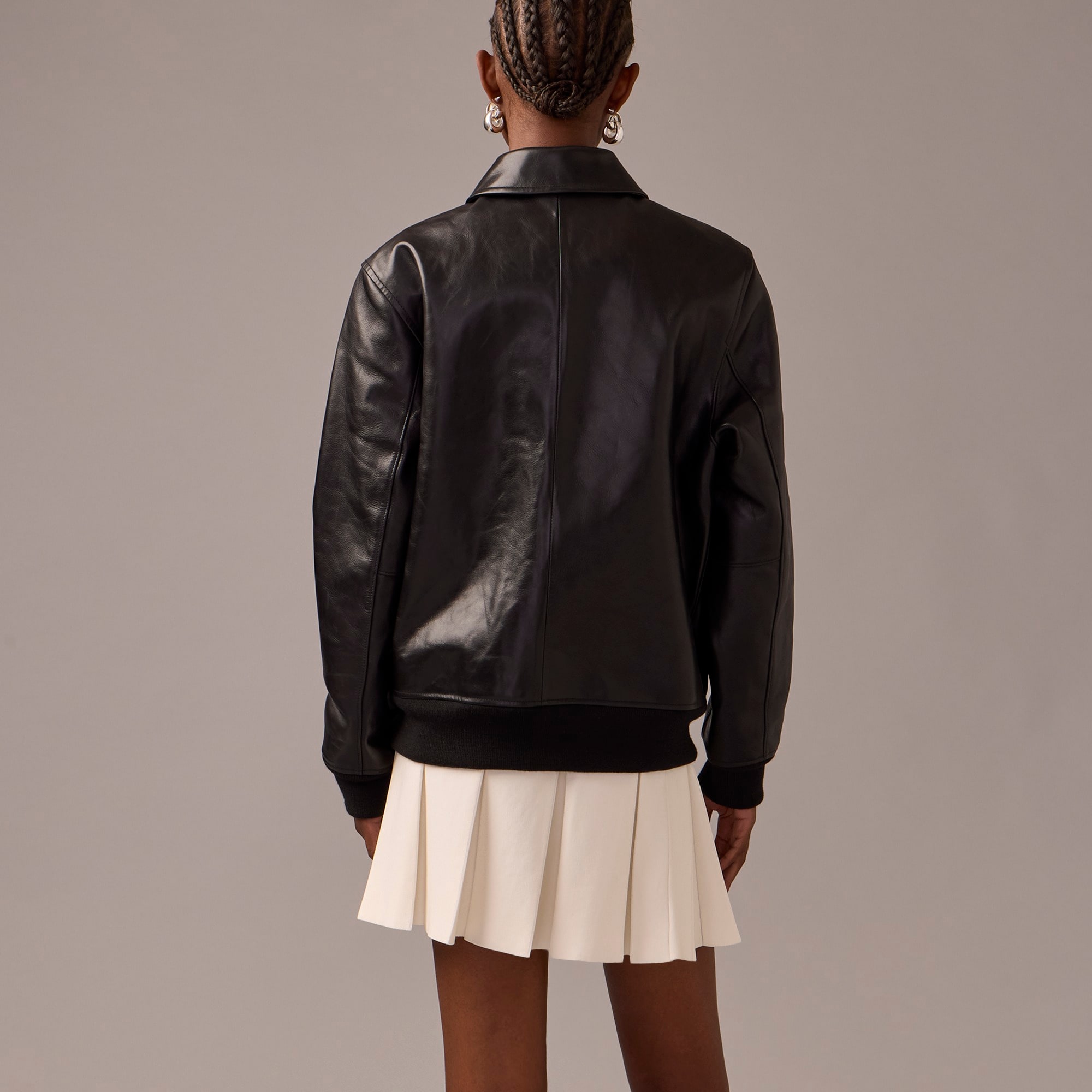 Limited-edition flight jacket in Italian leather