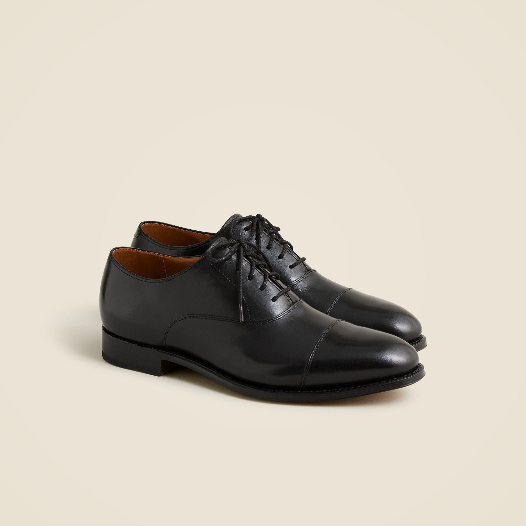 mens Ludlow cap toe leather oxfords