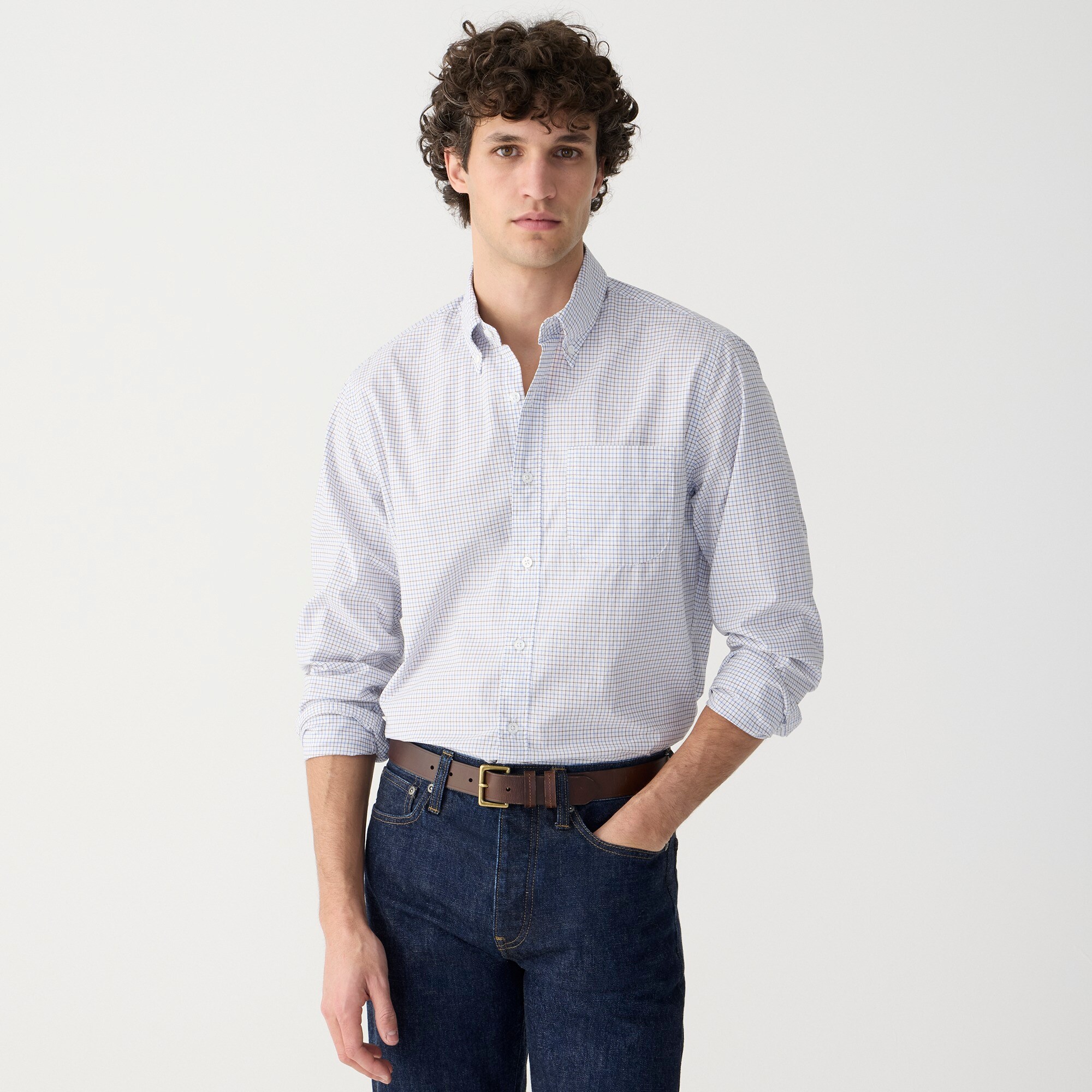 mens Thomas Mason&reg; for J.Crew washed poplin shirt