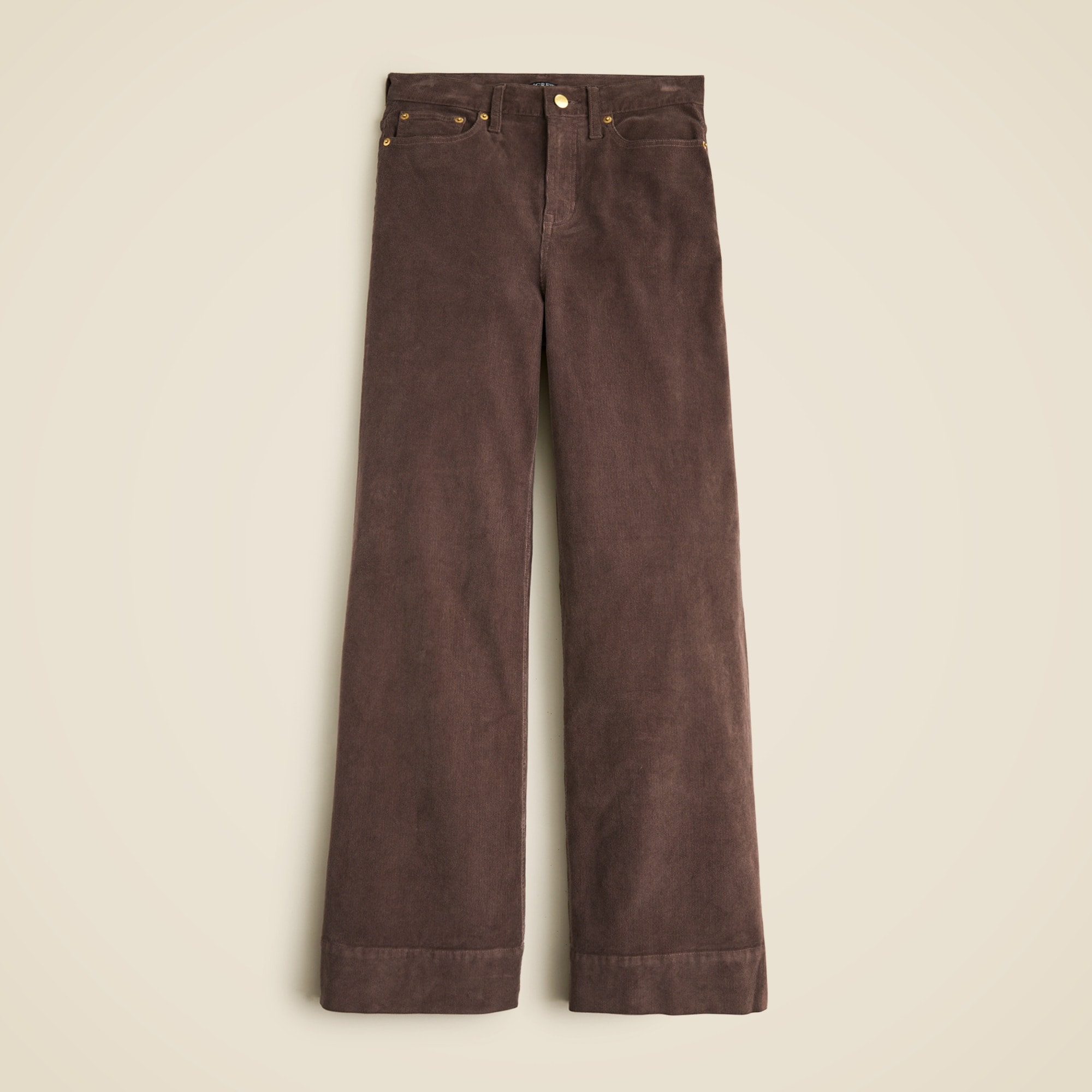 womens Wide-leg corduroy trouser