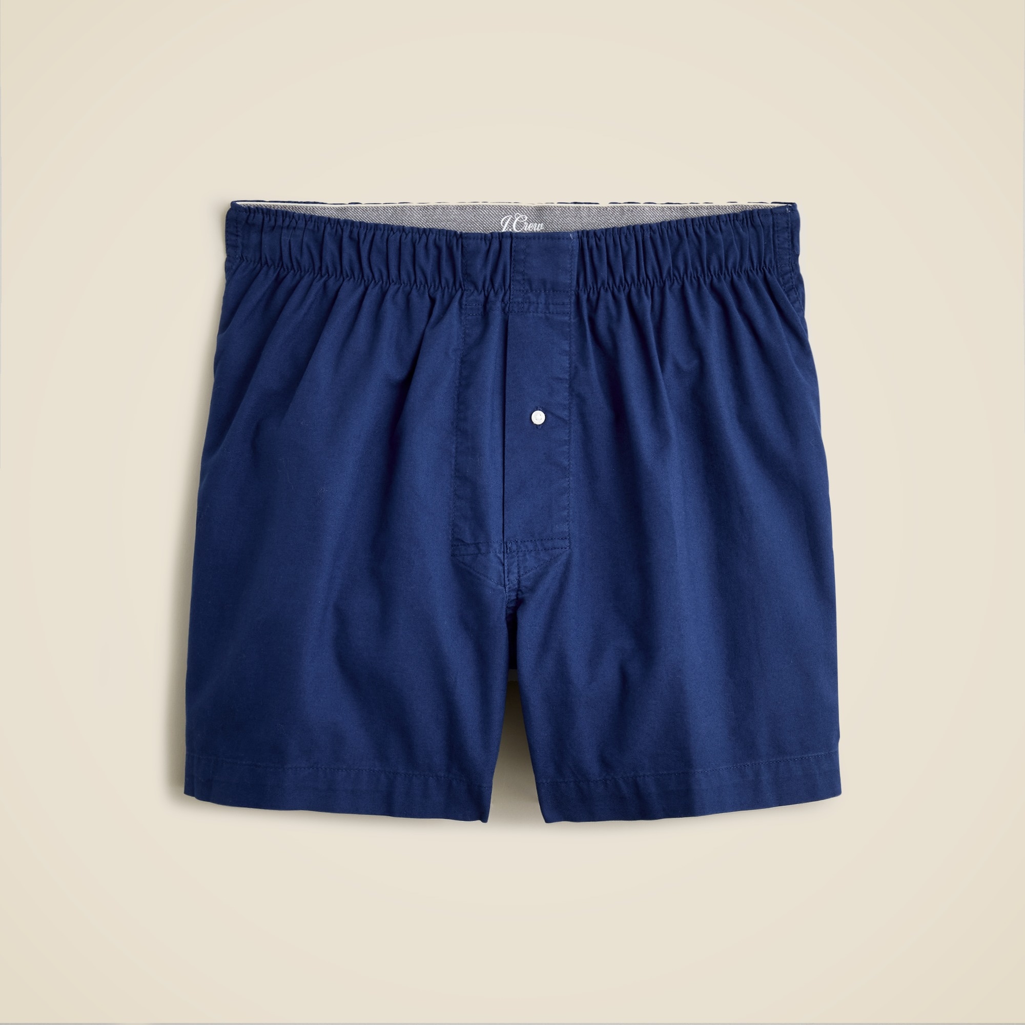 mens Boxer shorts in garment-dyed Broken-in organic cotton oxford