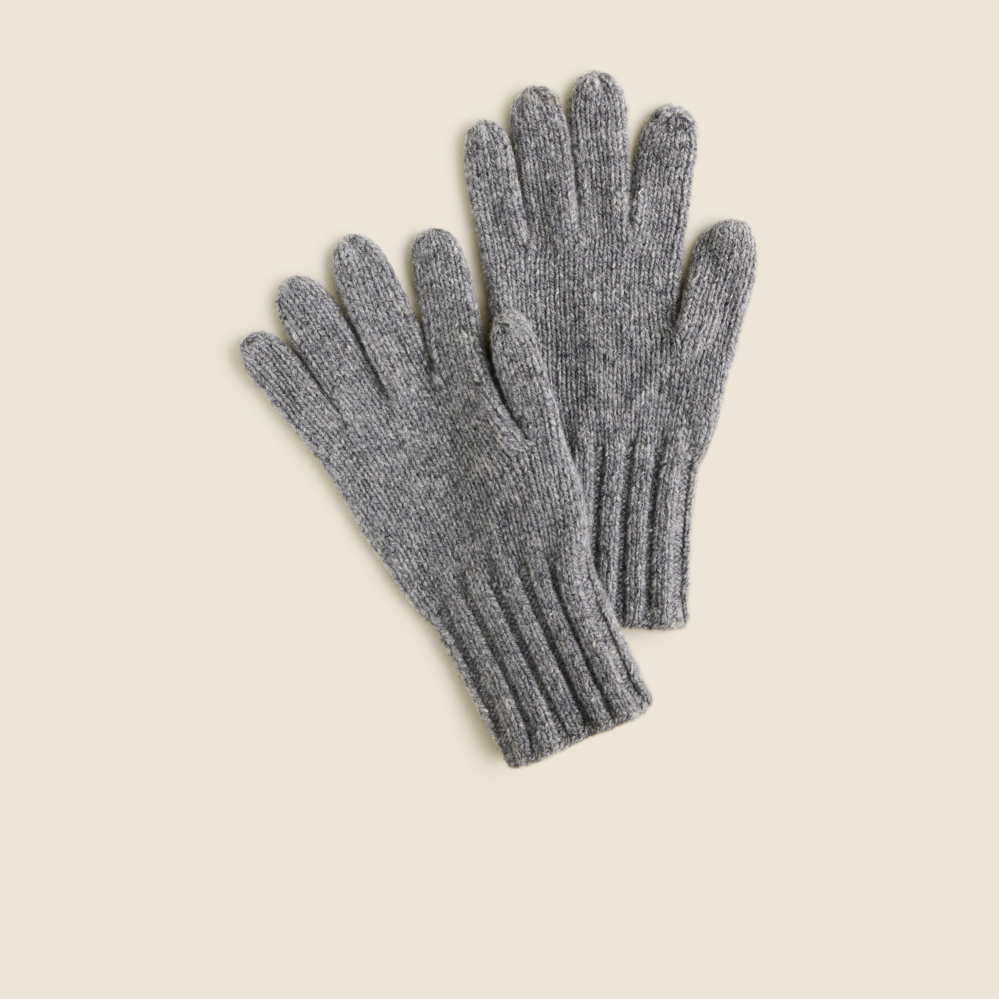 mens Lambswool-blend gloves