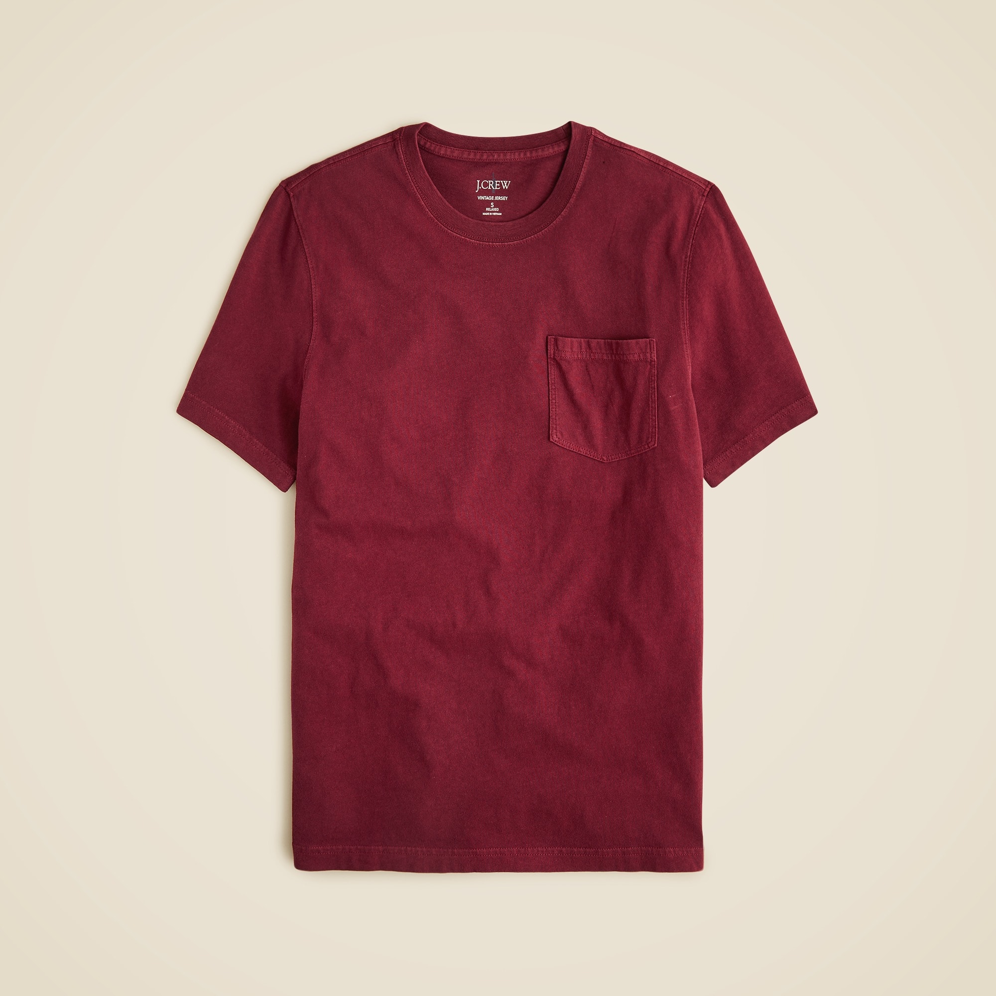 mens Vintage-wash cotton pocket T-shirt