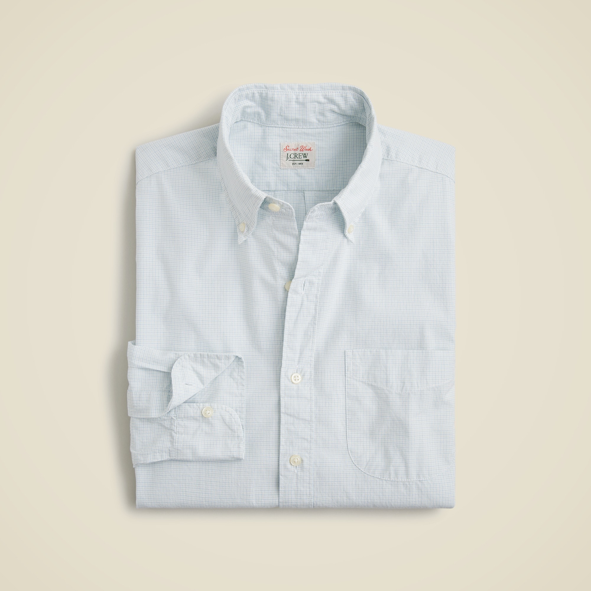  Slim Secret Wash cotton poplin shirt