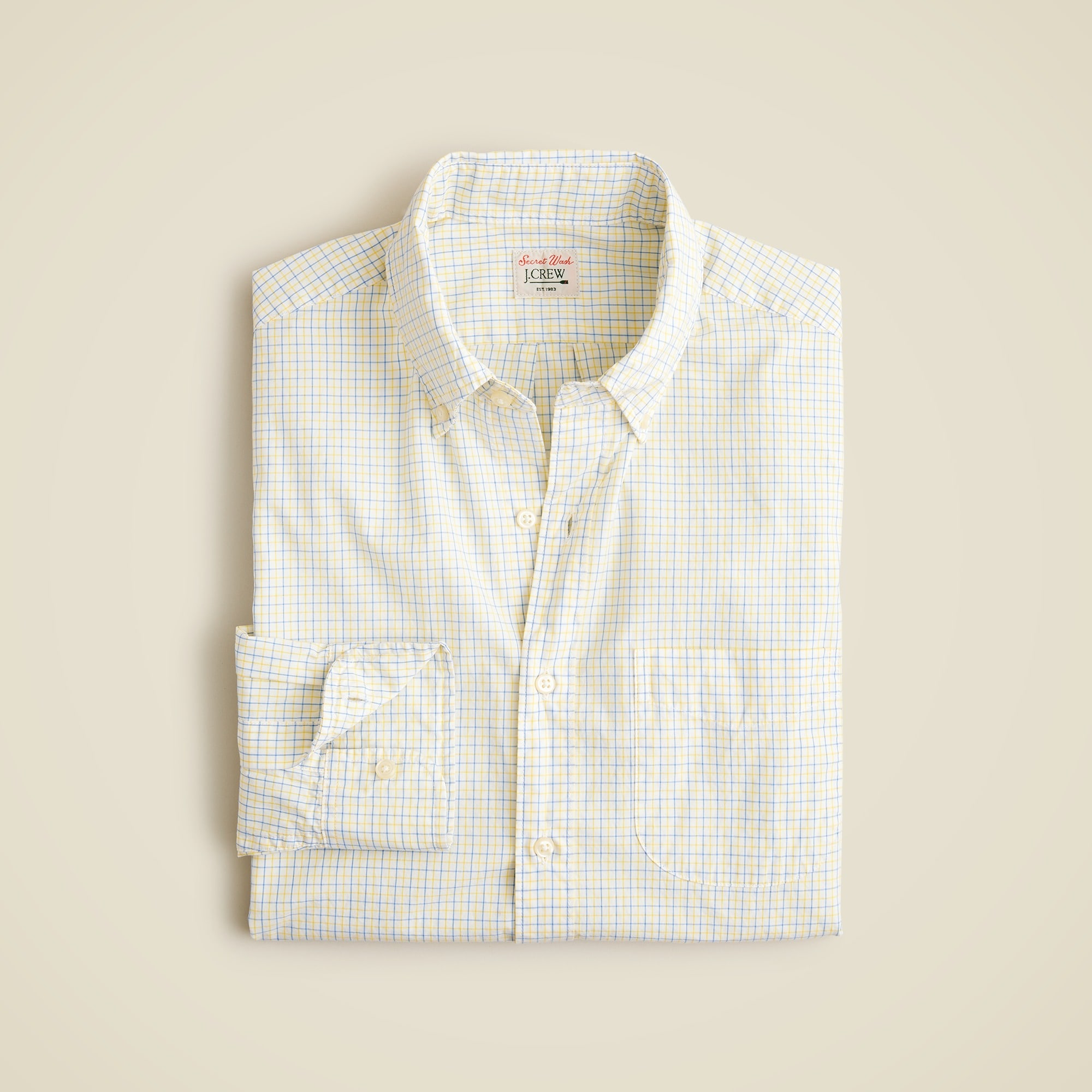 mens Secret Wash cotton poplin shirt