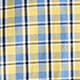 Slim Untucked Secret Wash cotton poplin shirt in print TERRY YELLOW BLUE