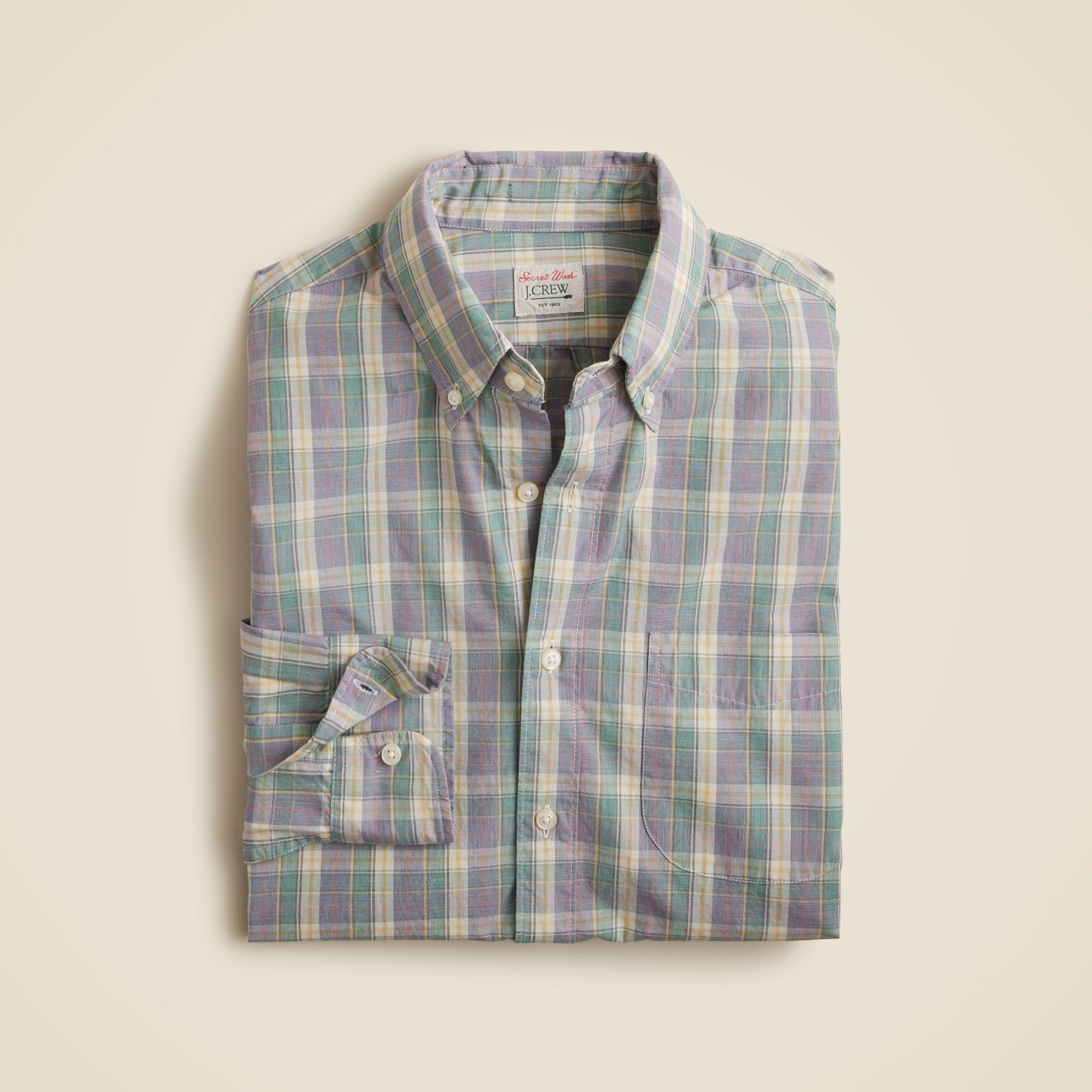  Secret Wash cotton poplin shirt