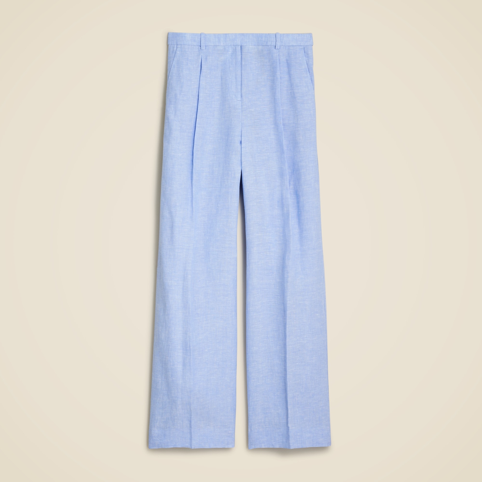 womens Wide-leg essential pant in linen