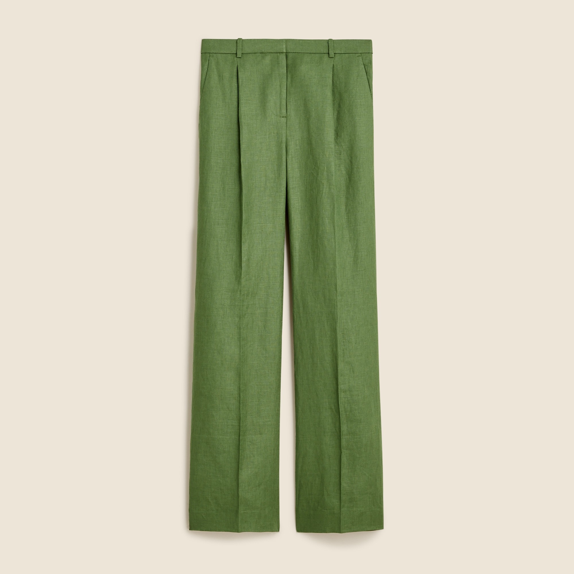 womens Wide-leg essential pant in linen