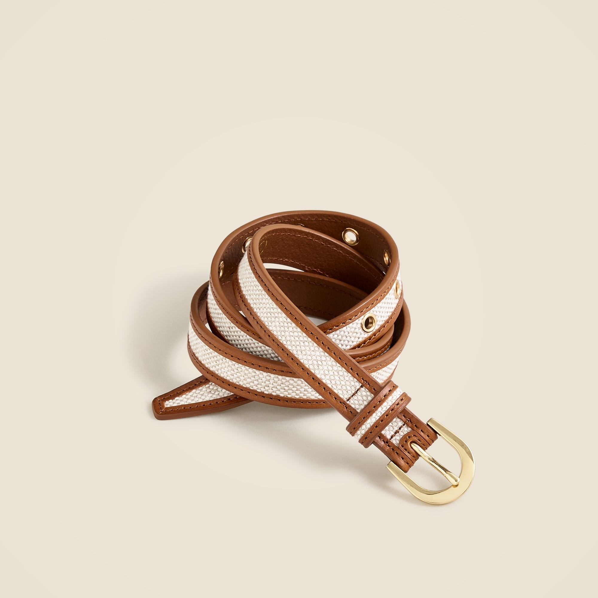 womens Slim classic belt in Italian leather