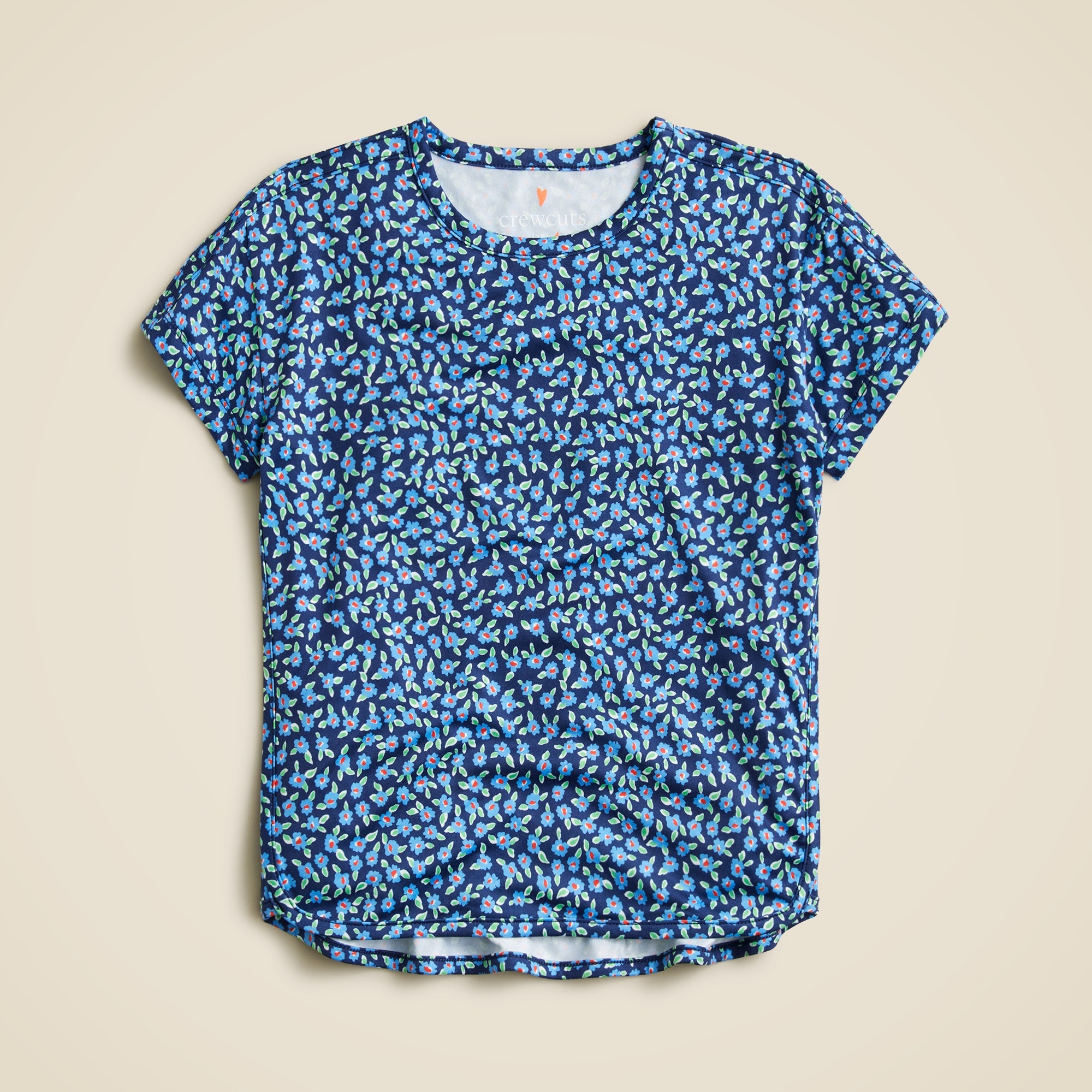  Girls' active dolphin-hem T-shirt