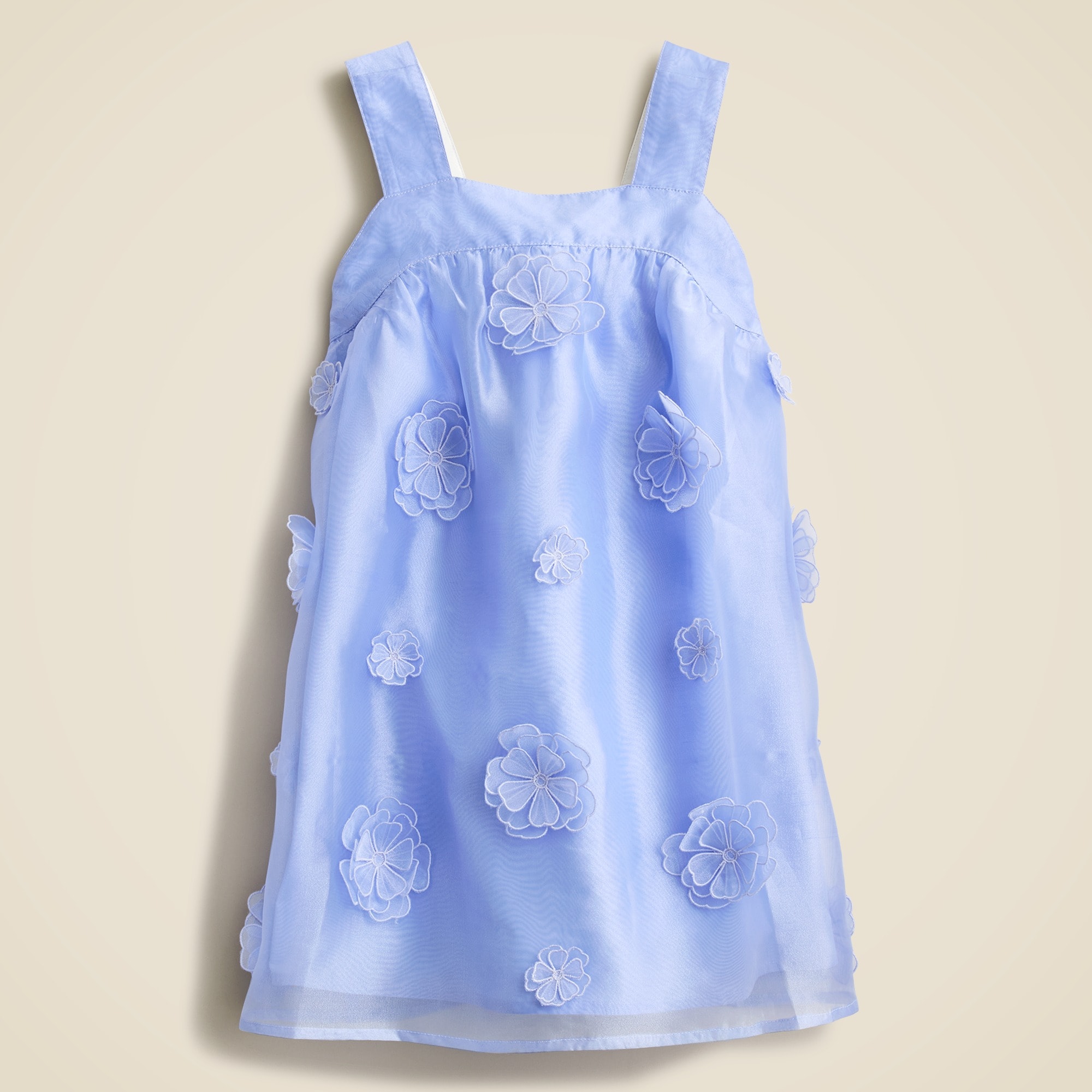 girls Girls' floral appliqu&eacute; dress in organza