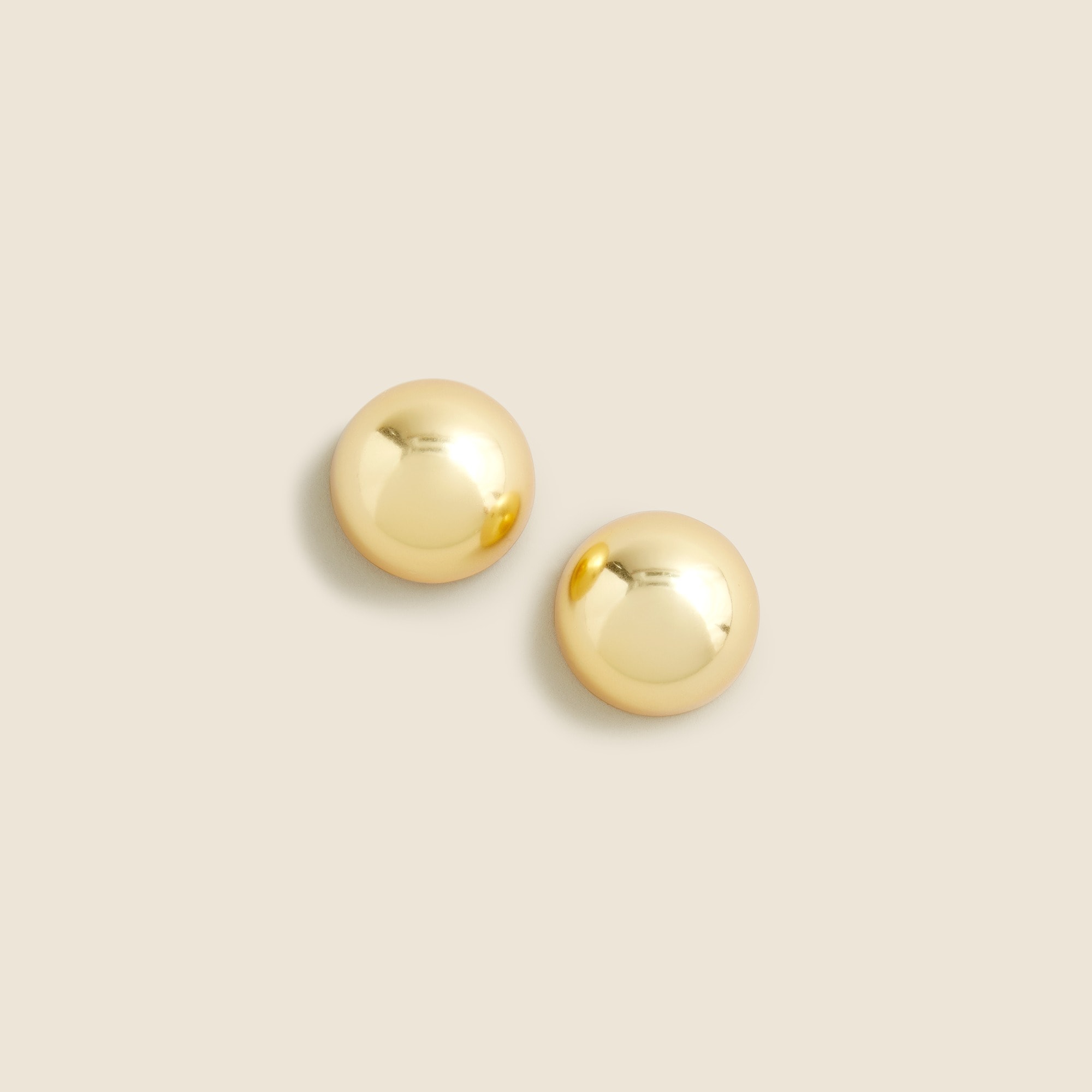 womens Oversized metallic-ball stud earrings