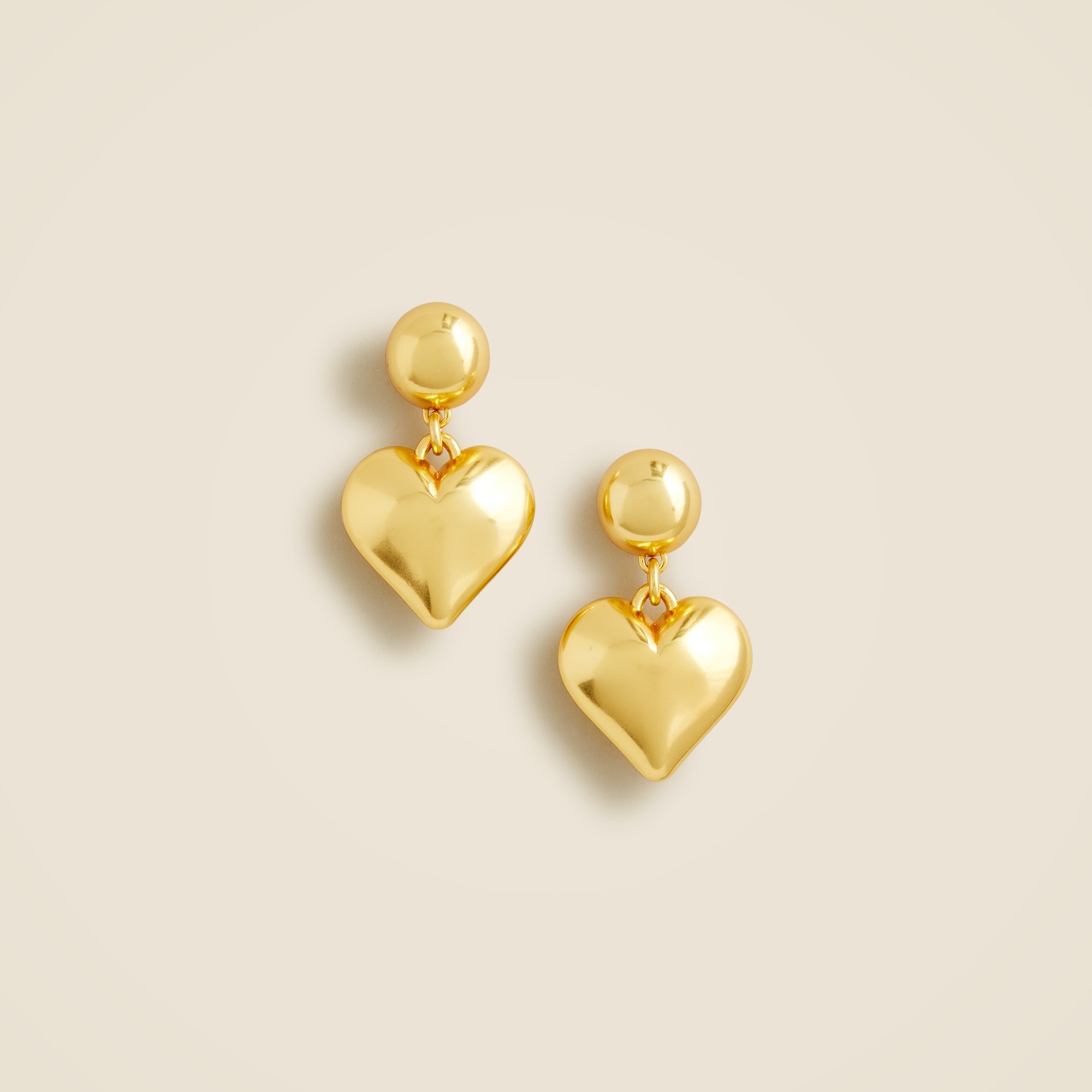  Heart drop earrings