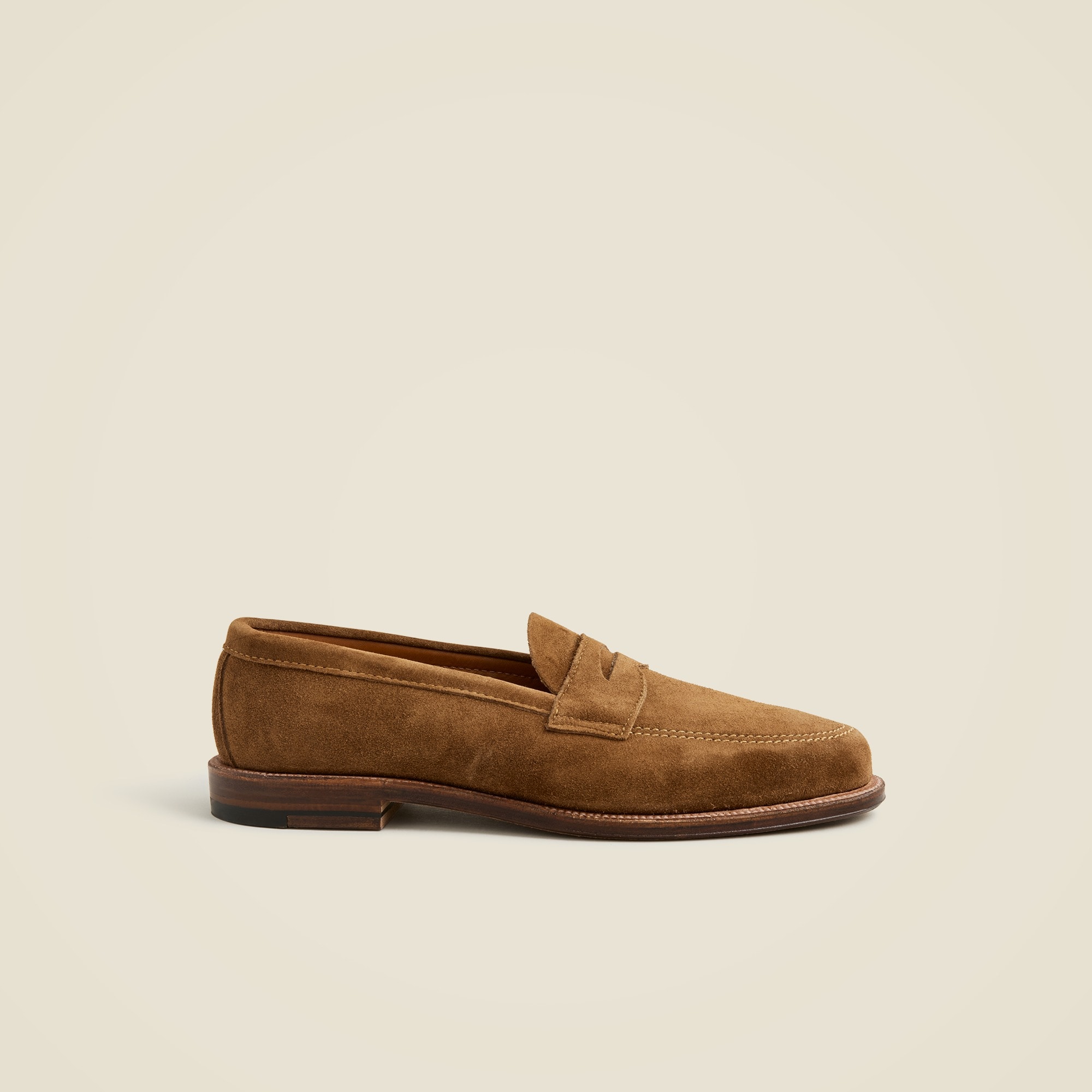 Alden® for J.Crew suede penny loafers