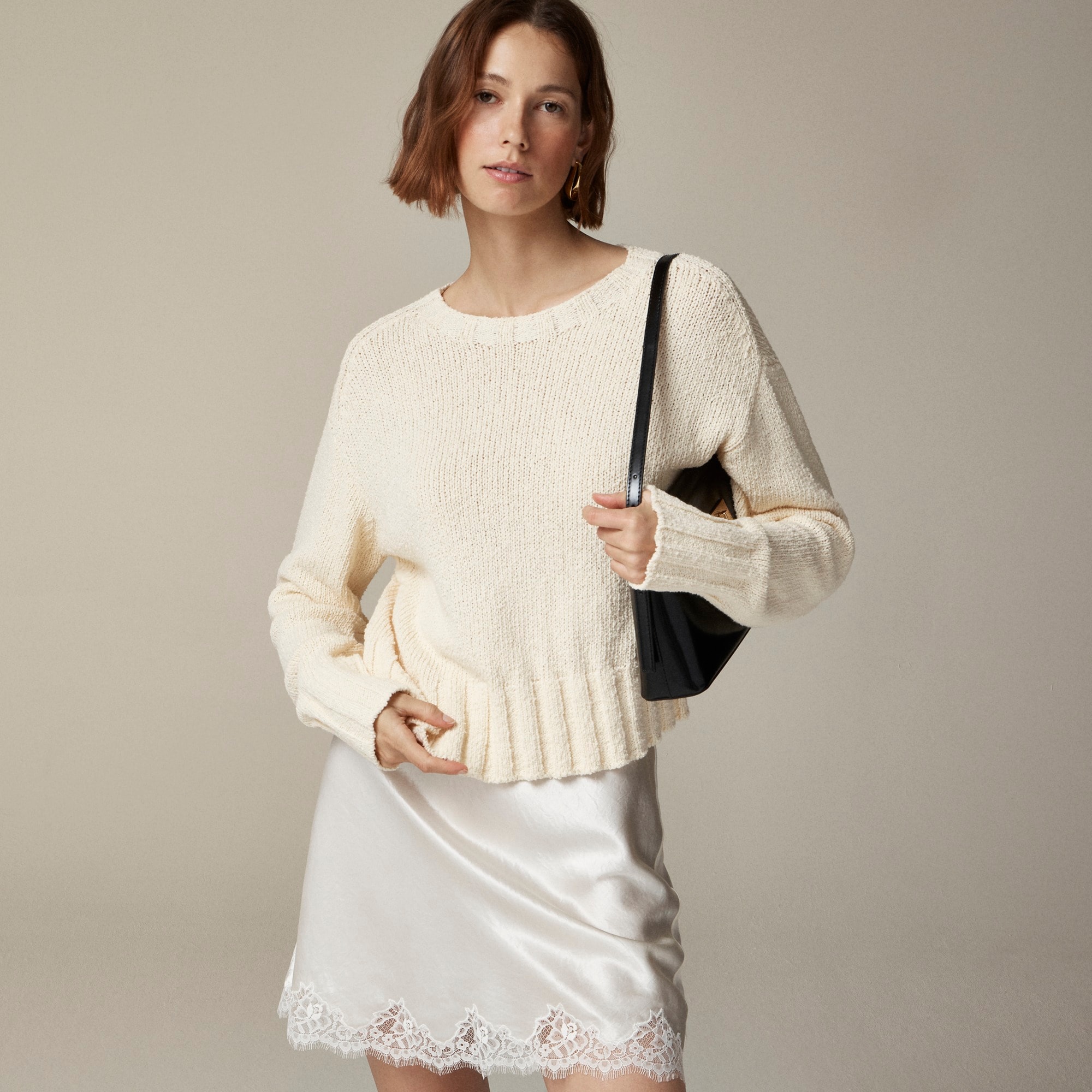 womens Relaxed crewneck sweater