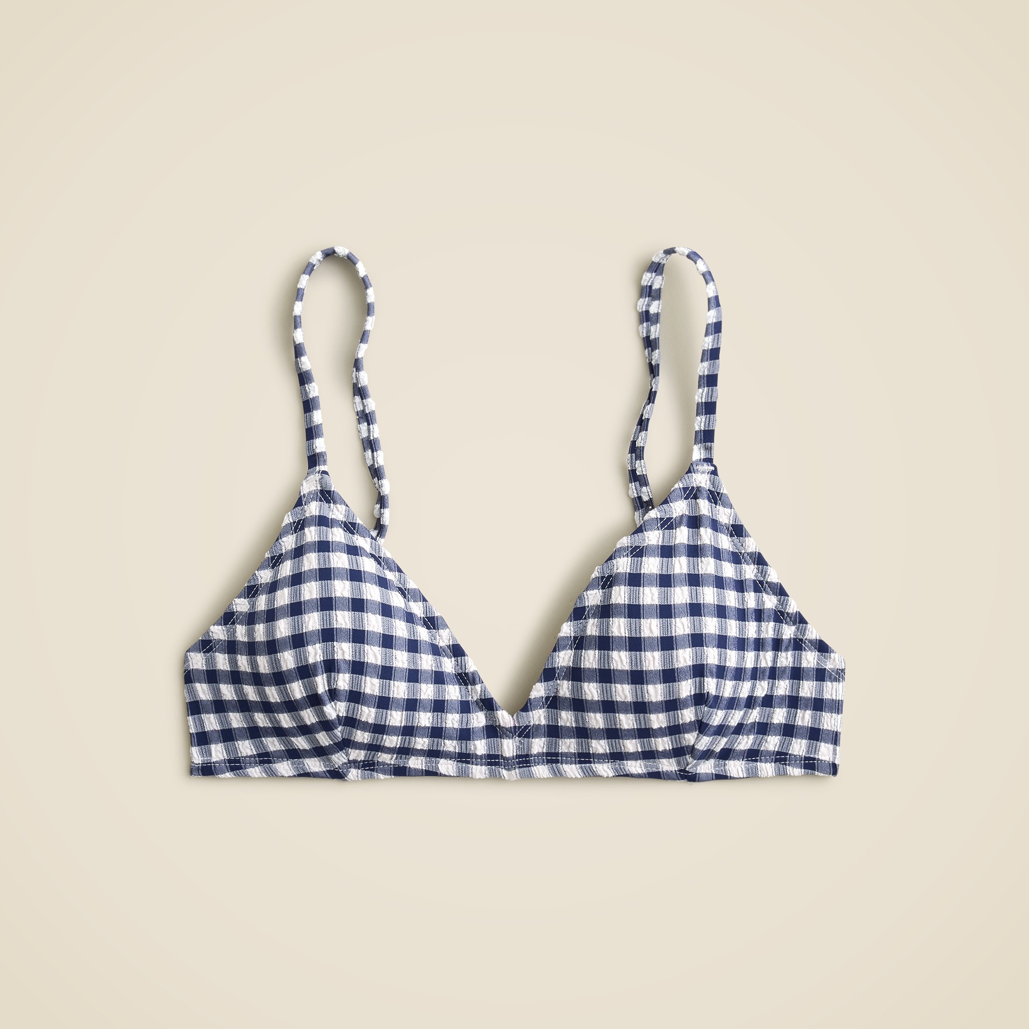  French bikini top in gingham